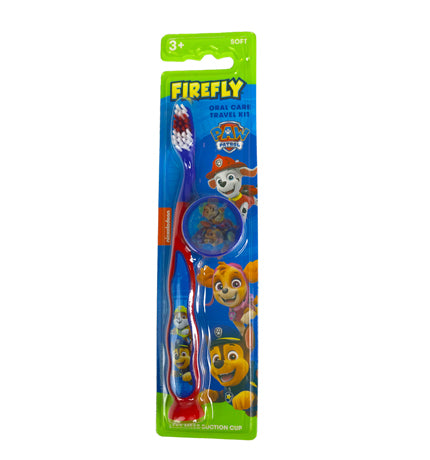 Firefly Toothbrush Paw Patrol W/ Suction Cup+Cap