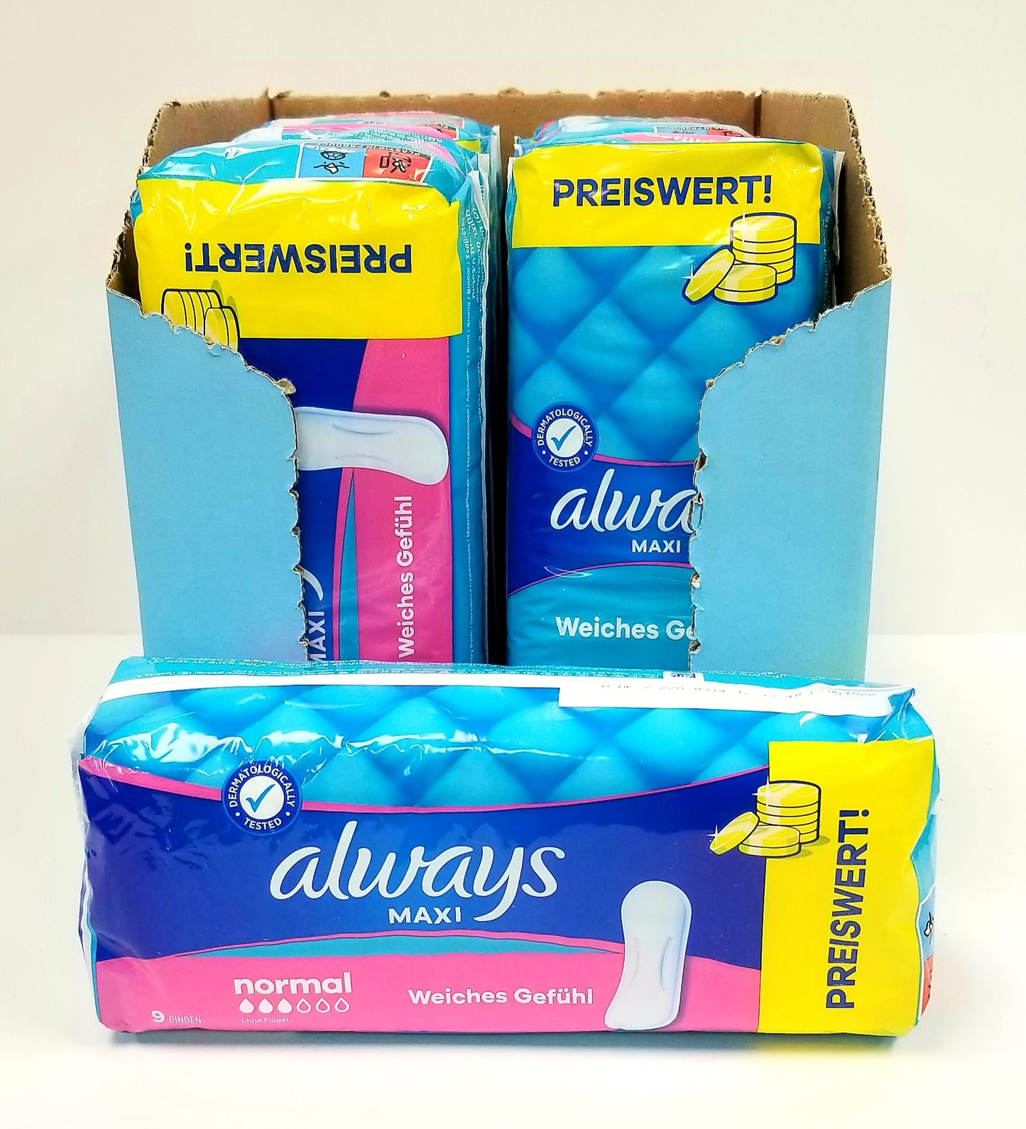 Always Sanitary Towels Maxi Nor 9ct Size 3