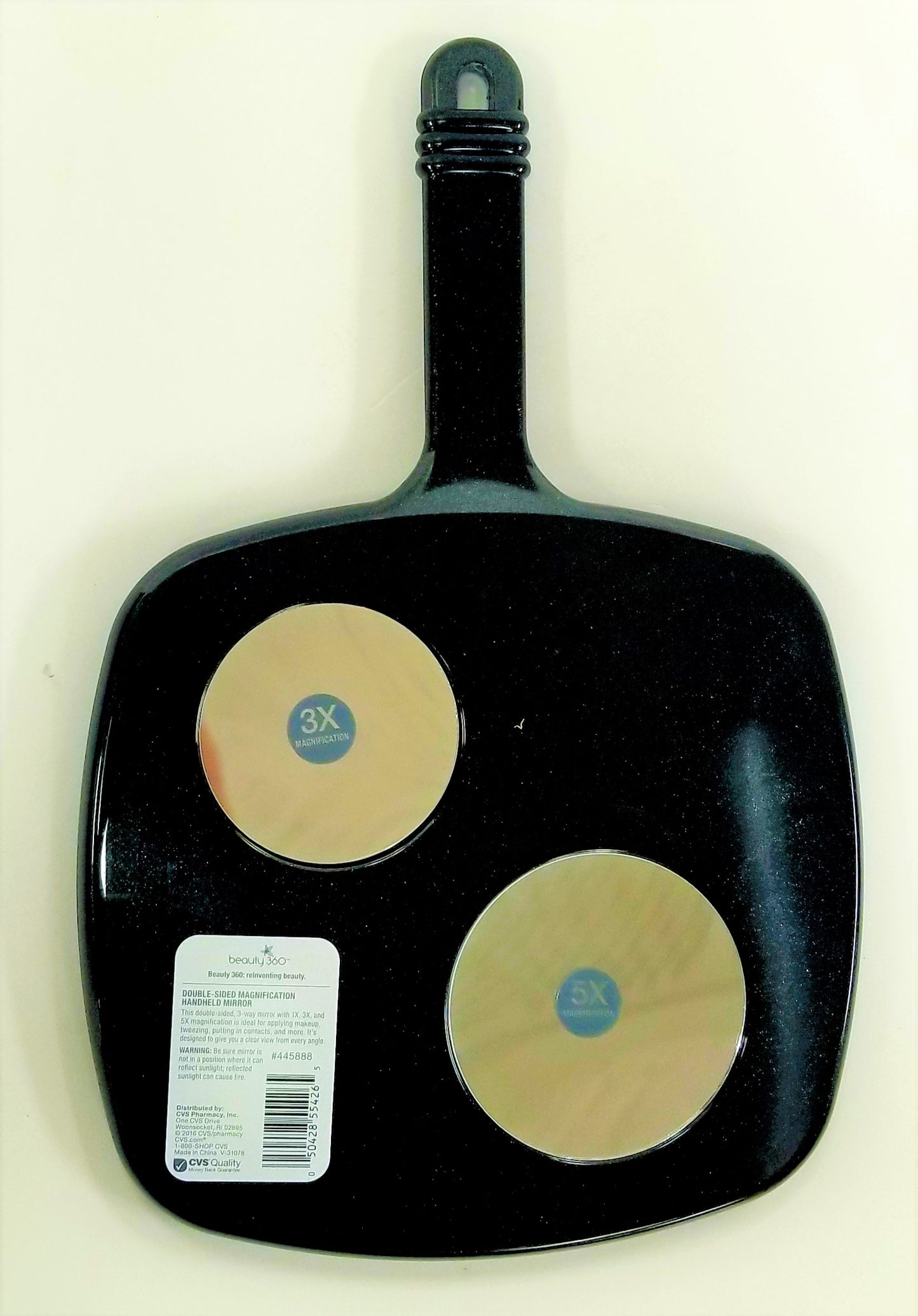 beauty 360 Handheld Mirror Double-Sided Magnification