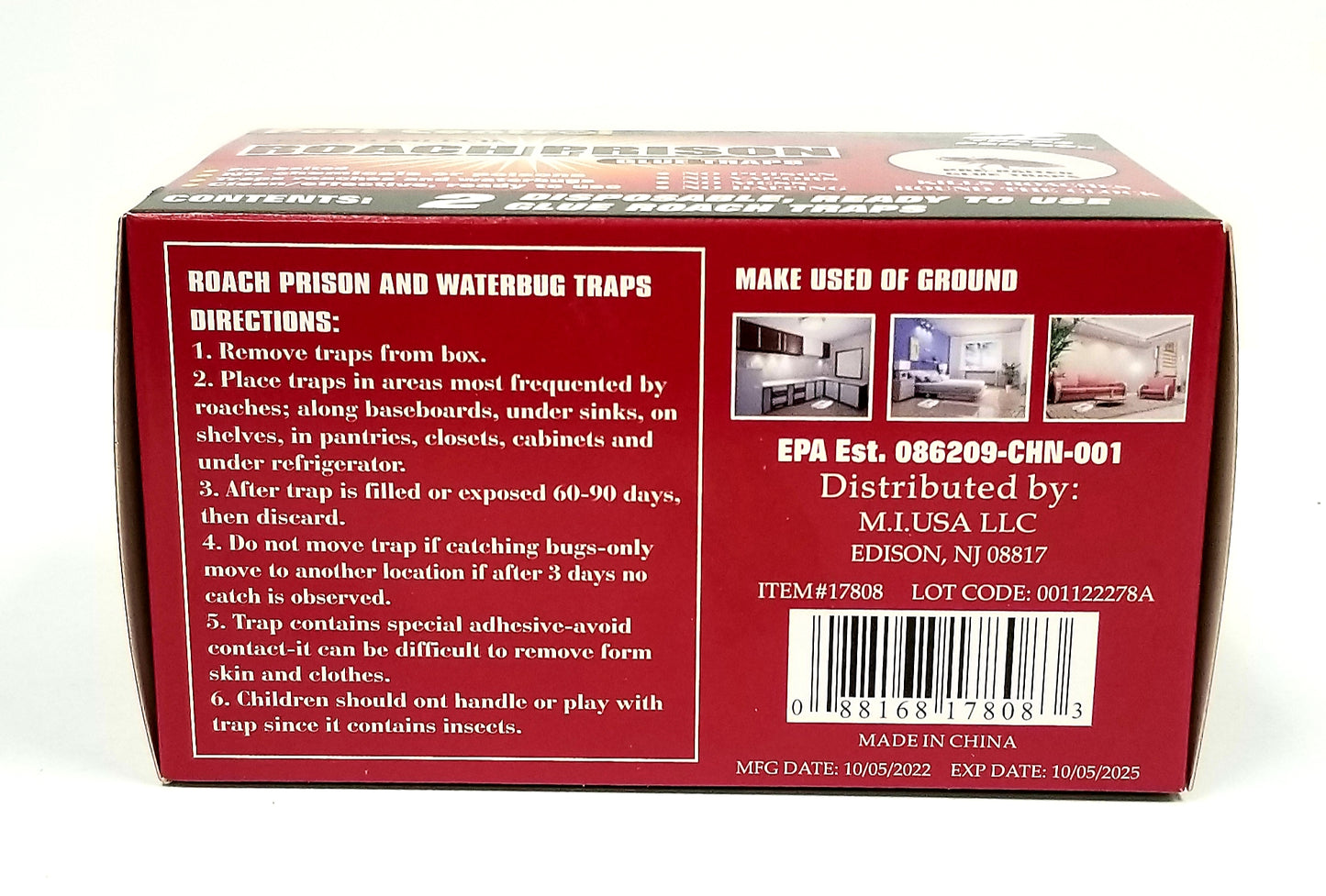 Roach Killer Roach Prison Glue Traps (2 Traps Per Box)