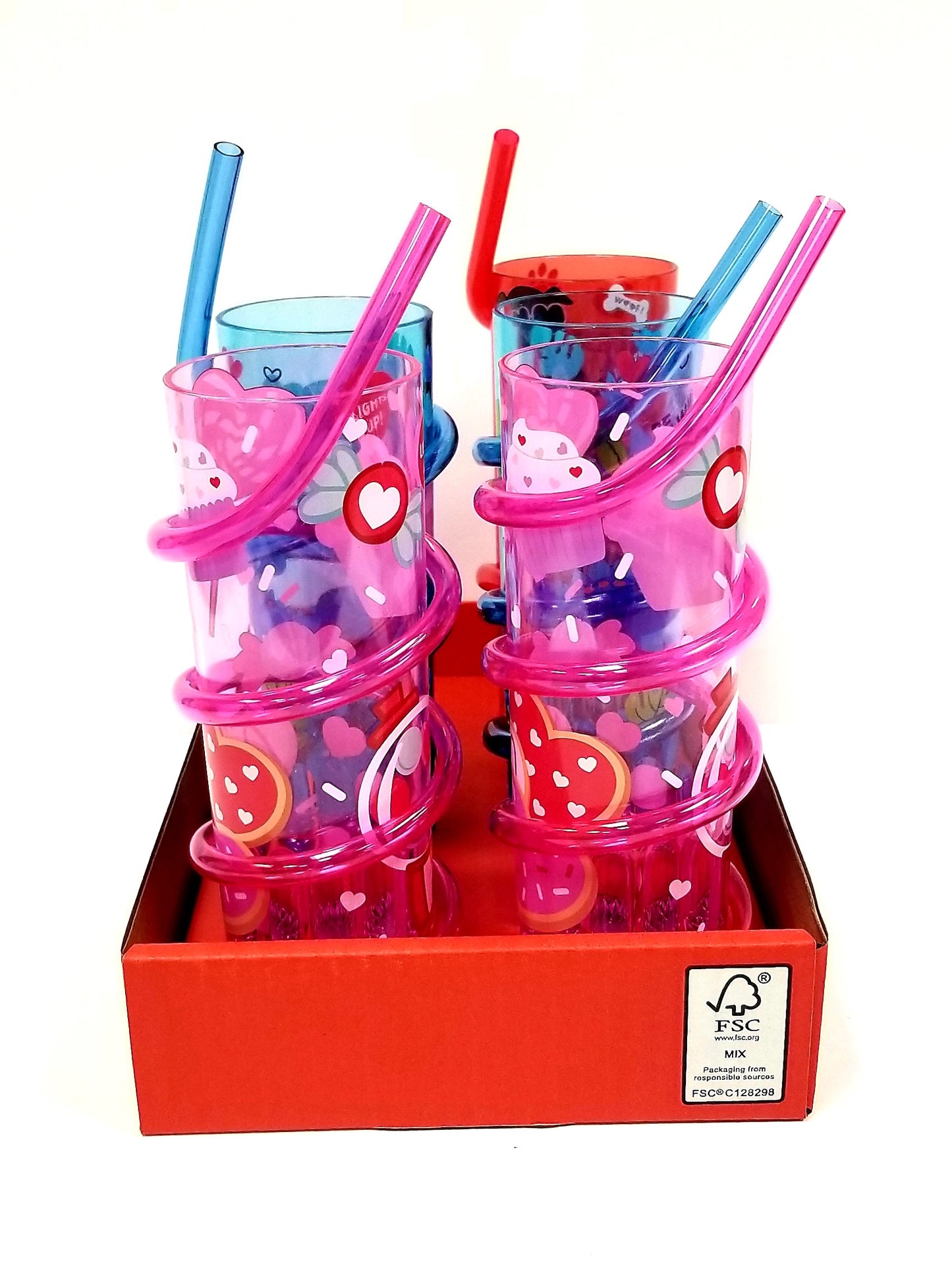 Straw Cup With Flashing Lights