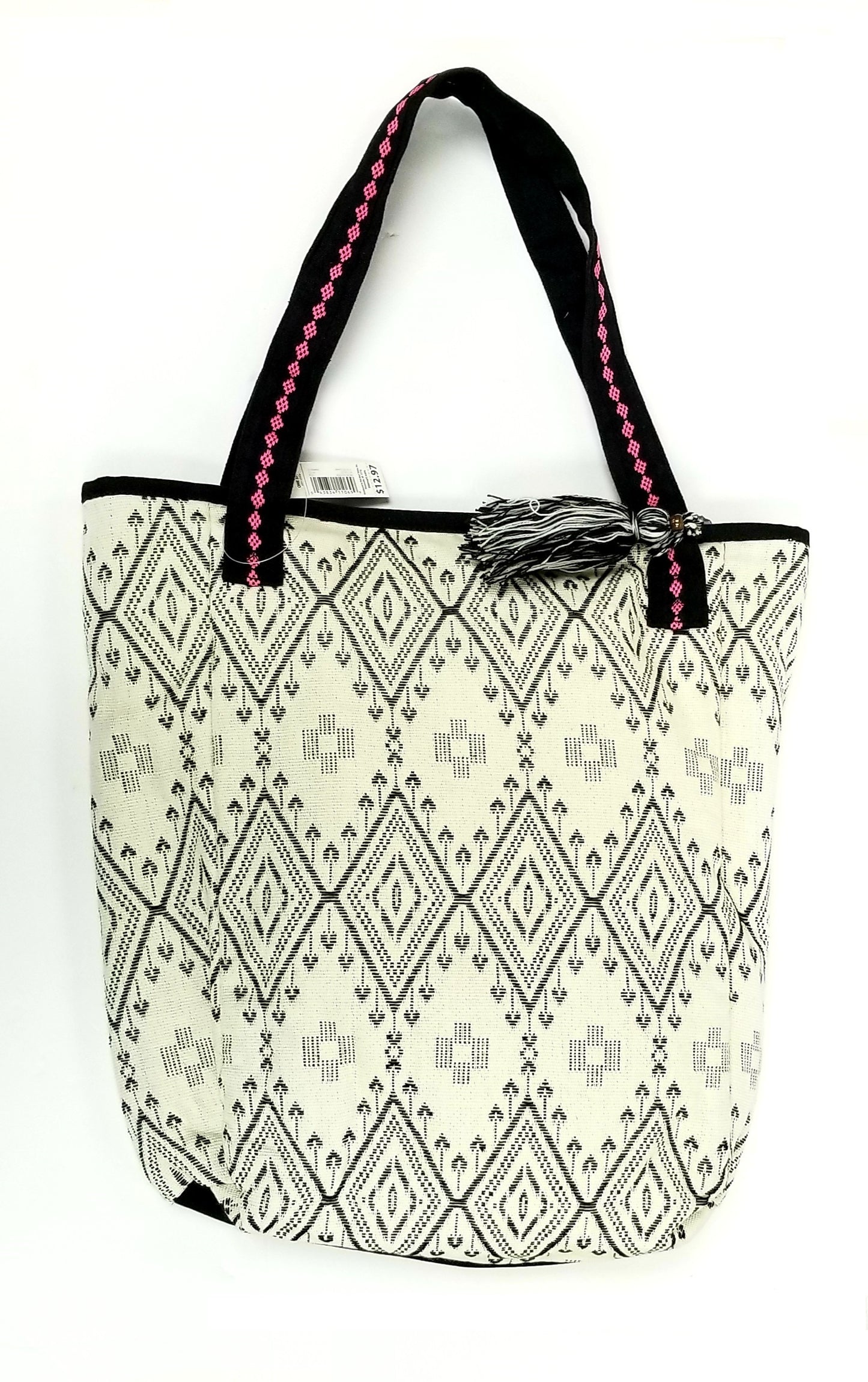 No Boundaries White/Black Handbag