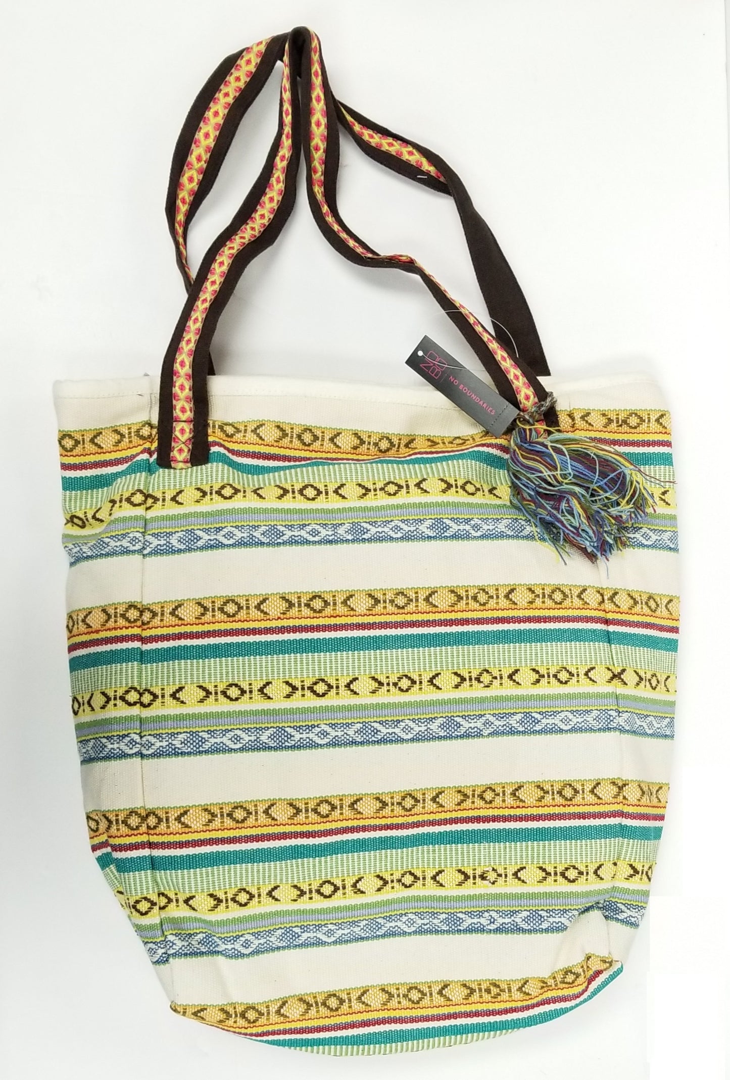 No Boundaries Green Stripe Handbag