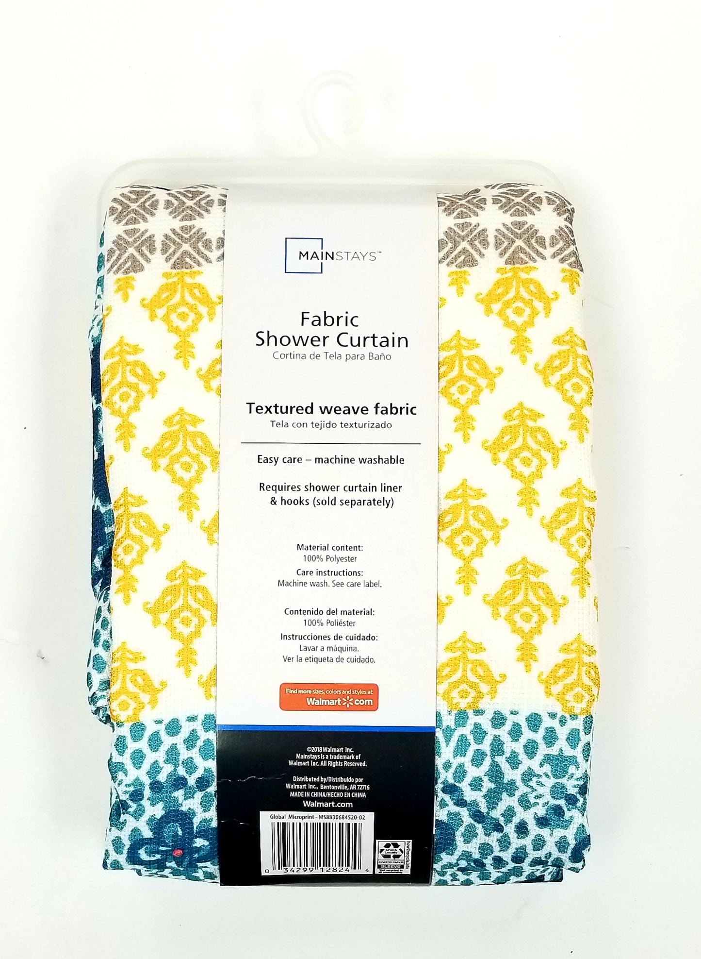 Fabric Shower Curtain 70in W x 72in L