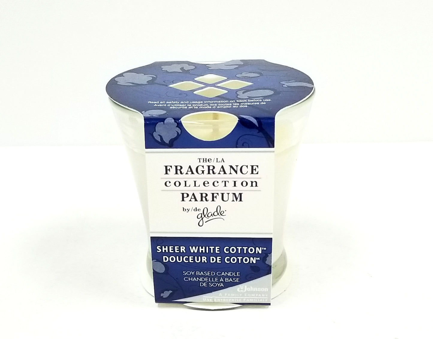 Fragrance Collection Perfume Candle By Glade ~ Sheer White Cotton