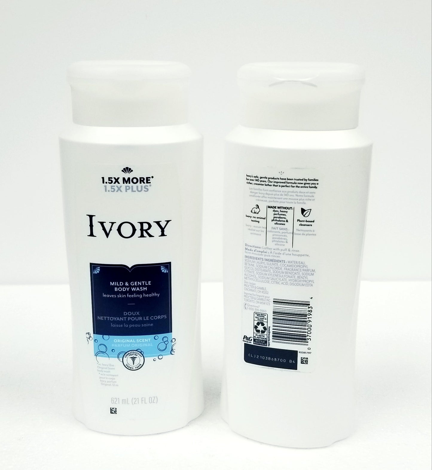 Ivory Body Wash Original 21oz (621ml)