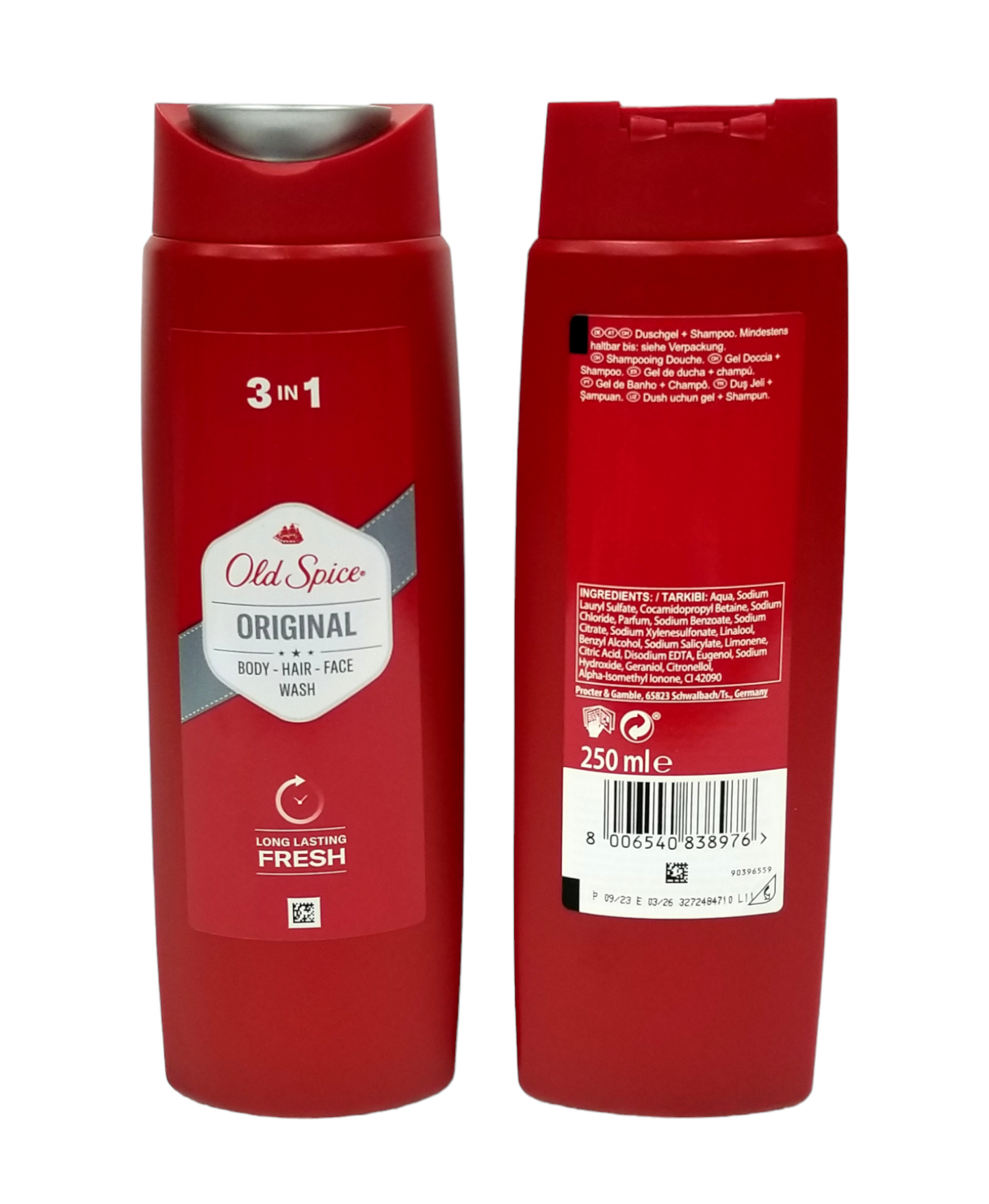 Old Spice Body Wash Original 3 in 1 250ml.