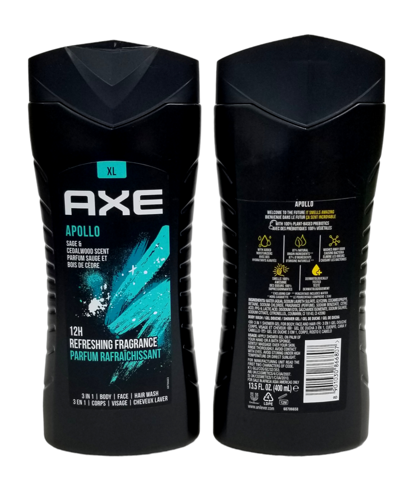 AXE Shower Gel Apollo 3 in 1 XL 400ml