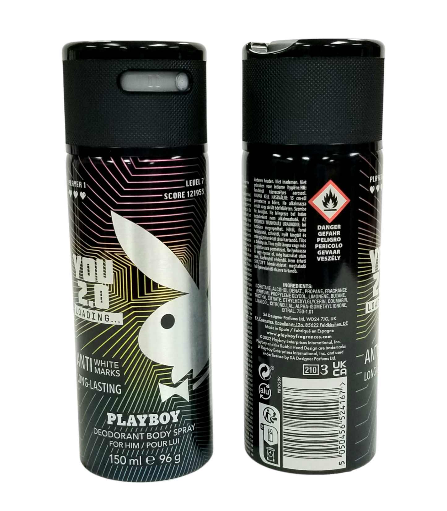 Playboy Deo Spray YOU 2.0 for Men 150ml