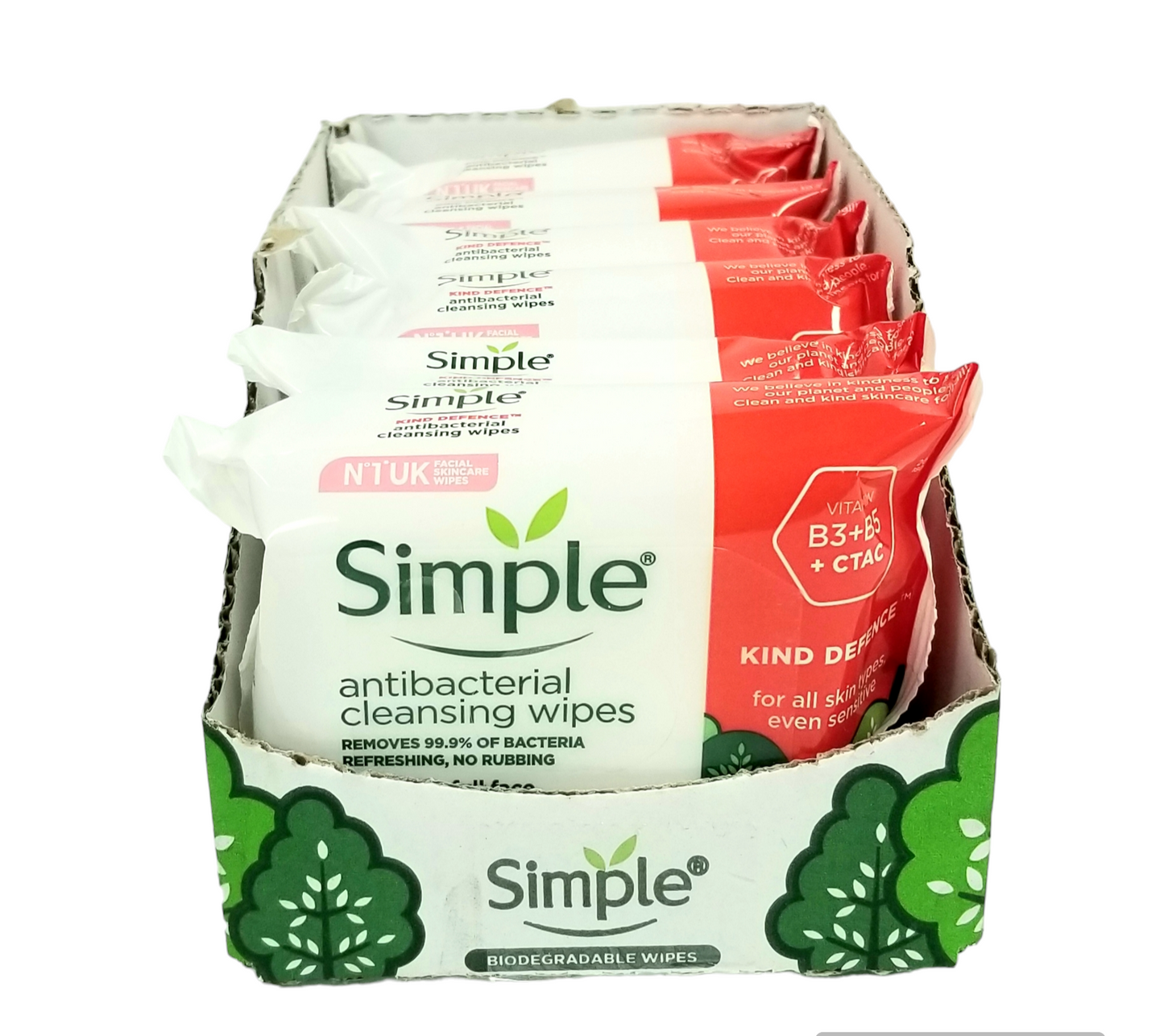 Simple Anti-Bacterial Cleaning Wipes 20 Wipes