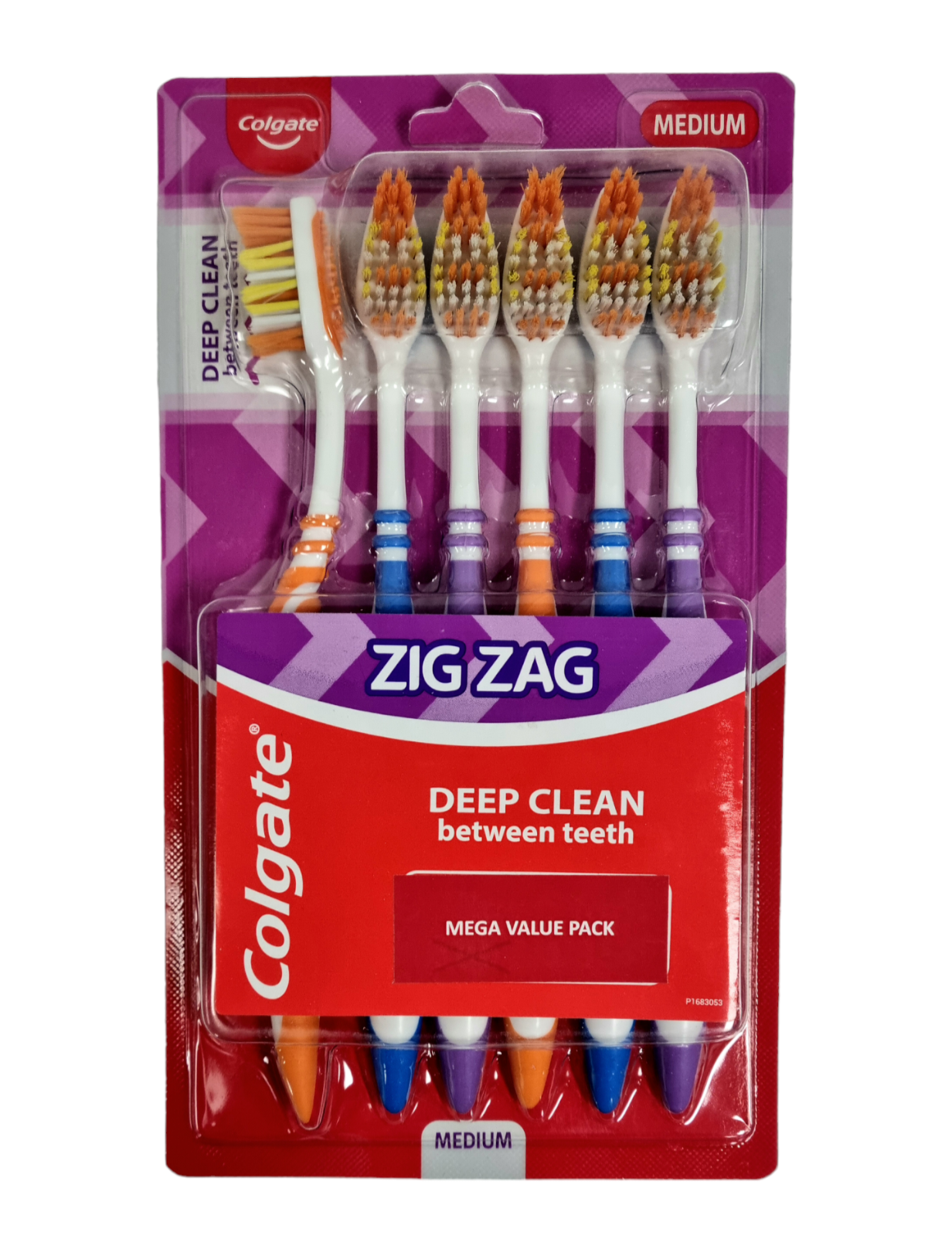colgate Zig Zag Deep Clean Mega Value Pack Medium 6pk