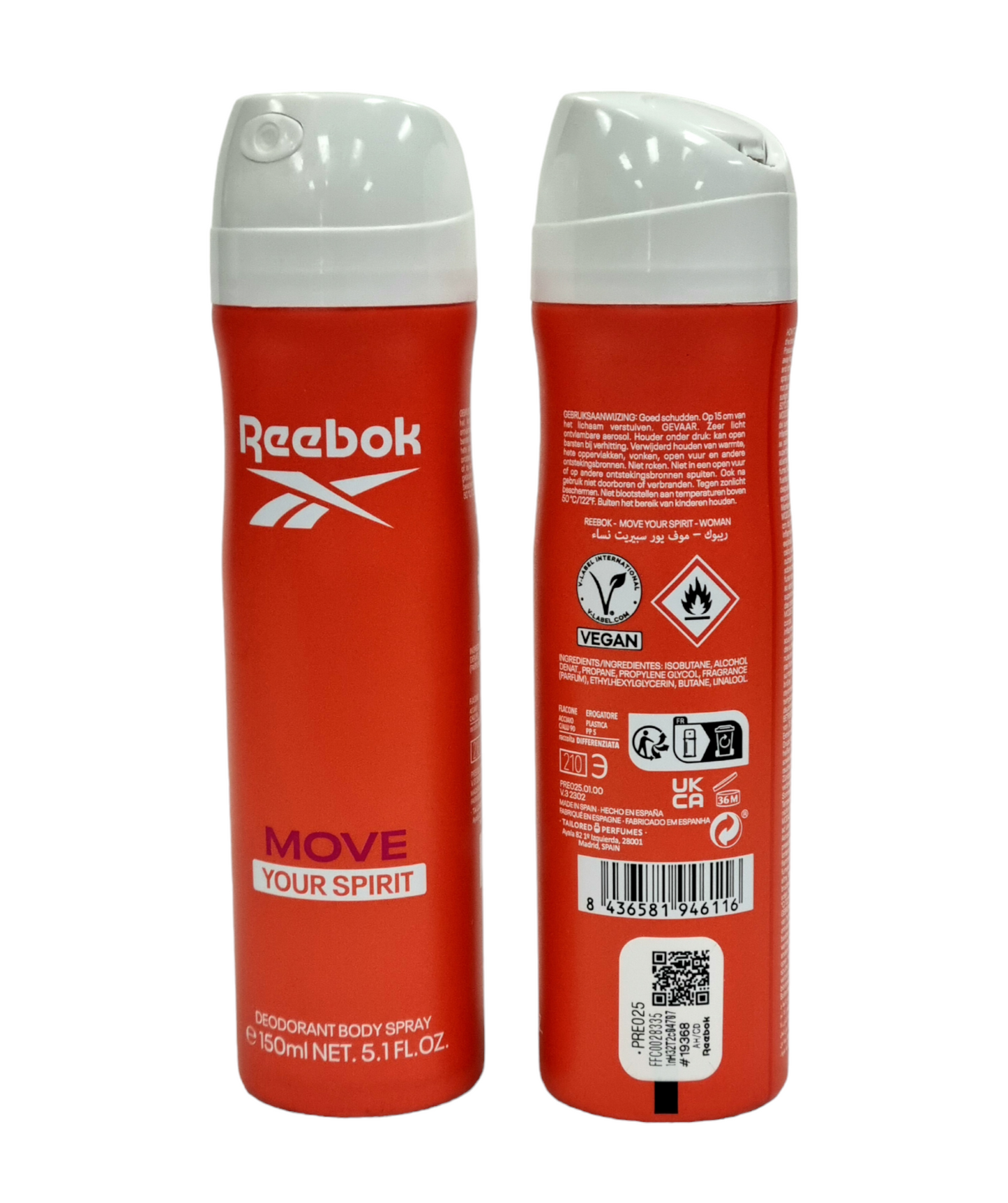 Reebok Body Spray Move Your Spirit Women 150ml