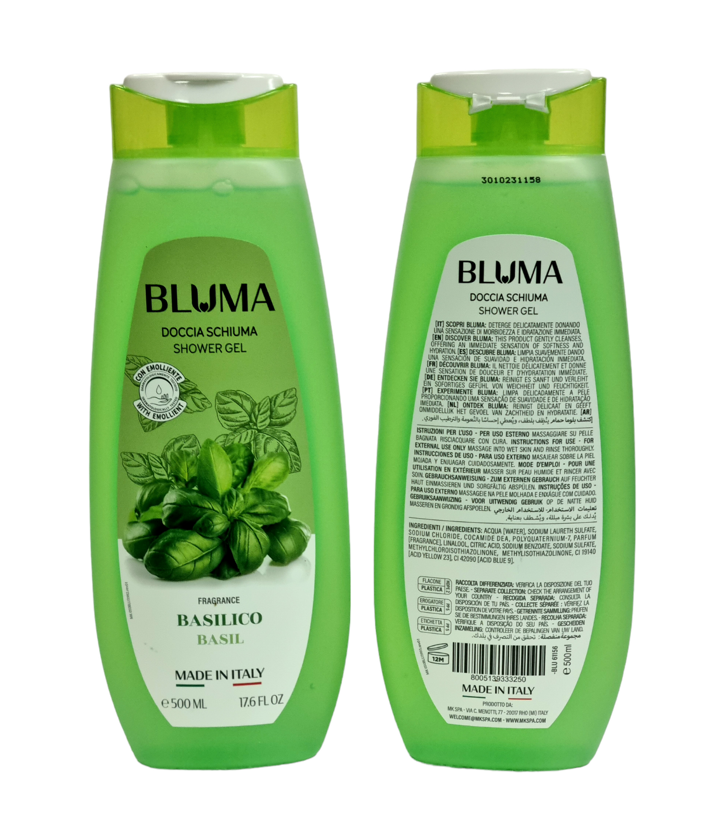 Bluma Shower Gel Basil 500ml