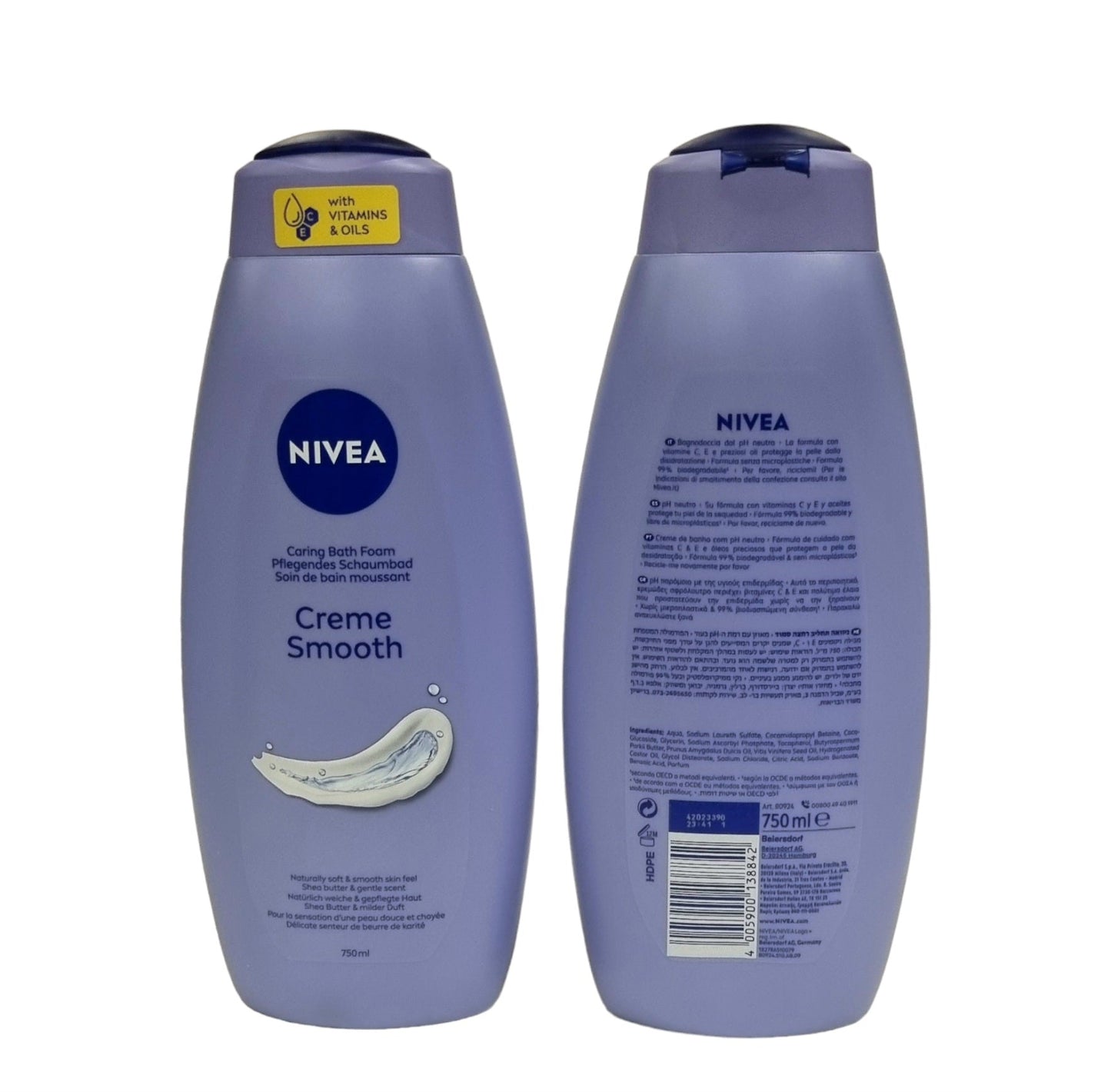 Nivea Bath Creme Smooth 750ml