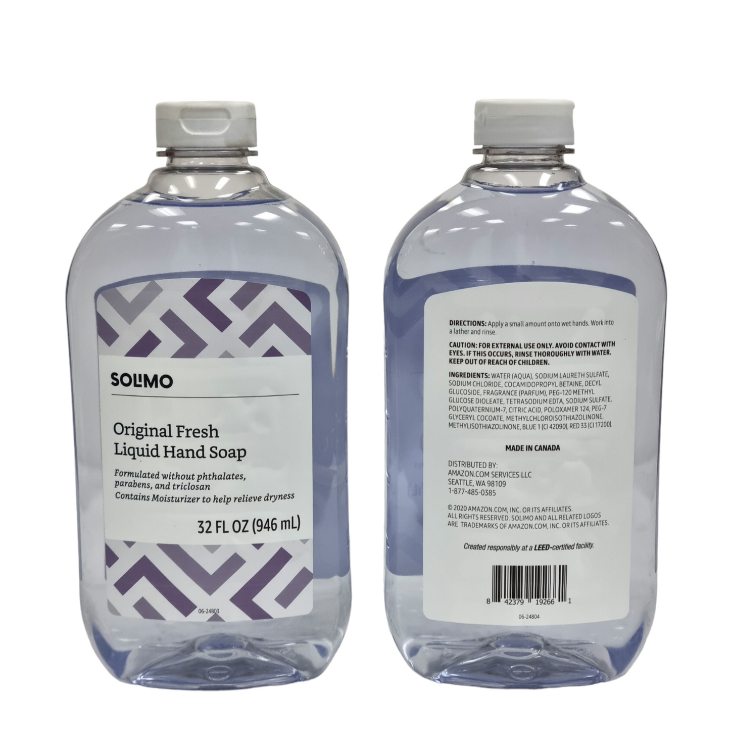 Solimo Original Fresh Liquid Hand Soap 32 fl oz (946ml)