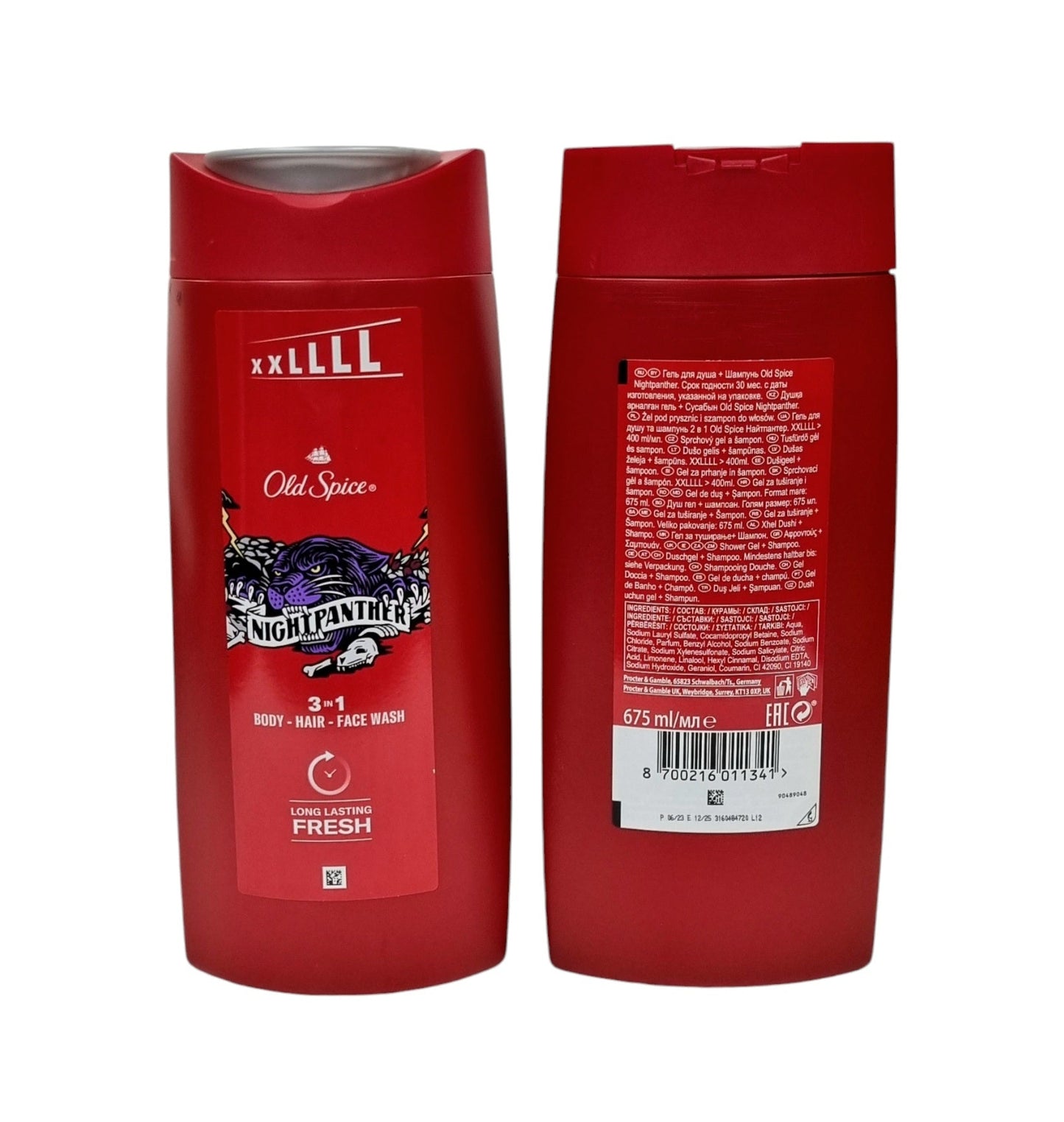 Old Spice Shower Gel & Shampoo Night Panther 675ml