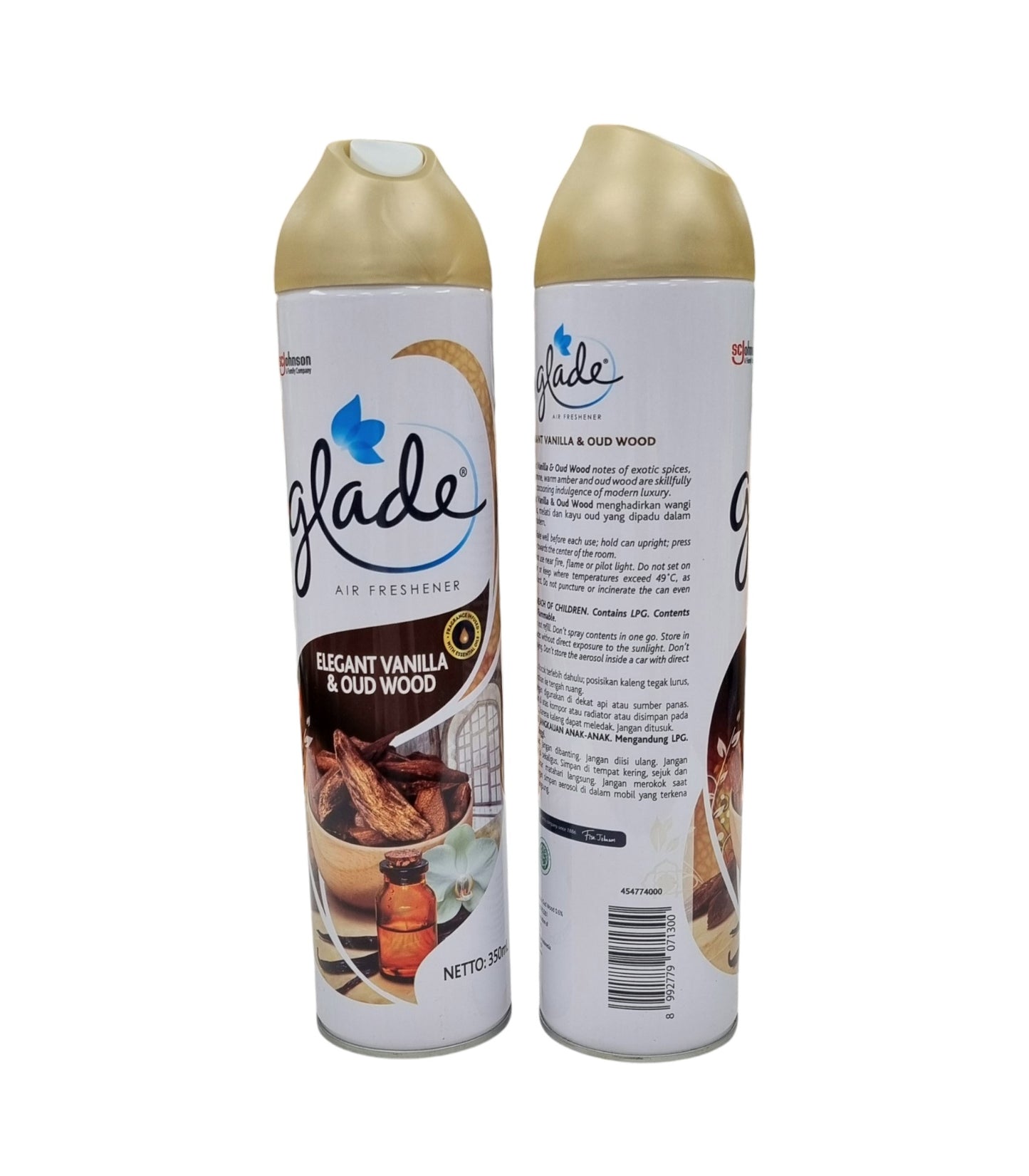 GLADE Air Freshener Elegant Vanilla & OUD Wood 350ml