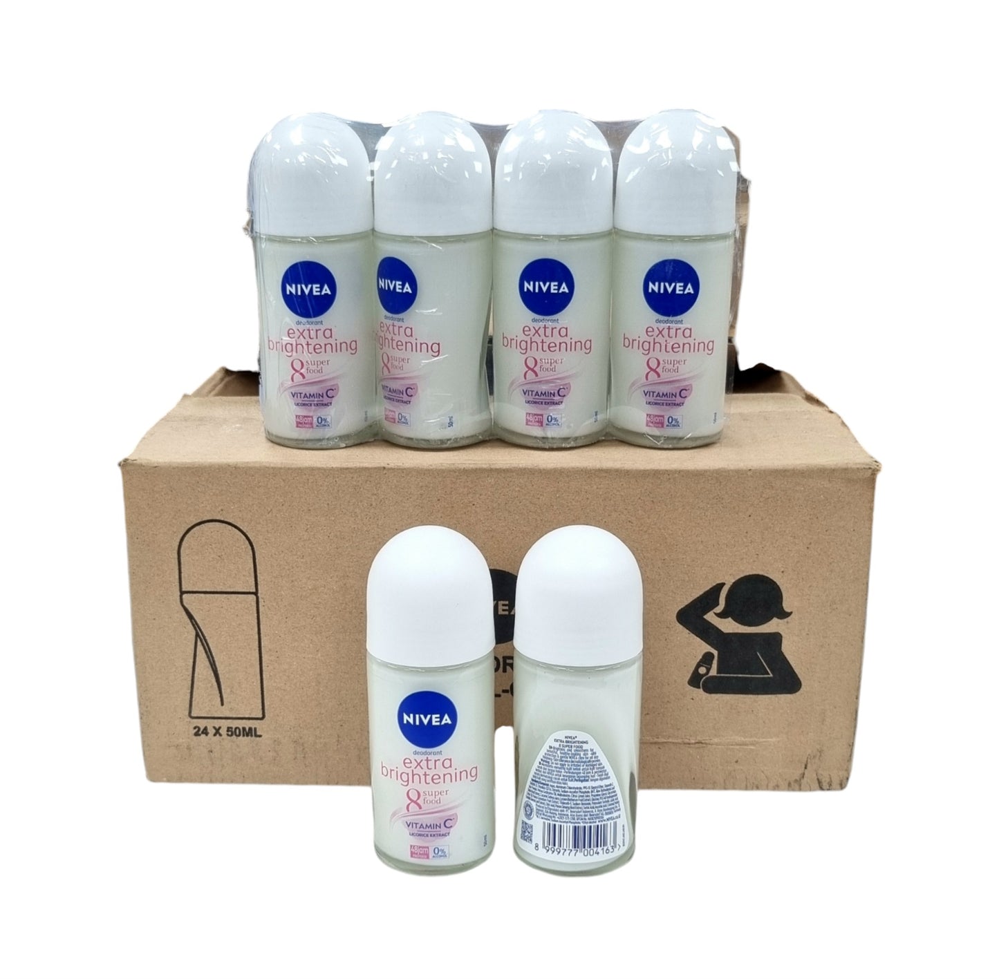 Nivea Roll On Extra Brightening 1.7oz (50ml)