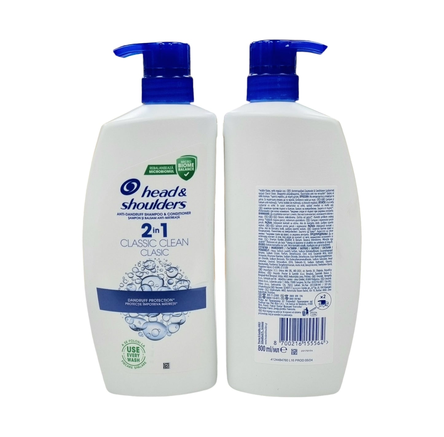 Head & Shoulders 2 in 1 Classic Clean 800ml