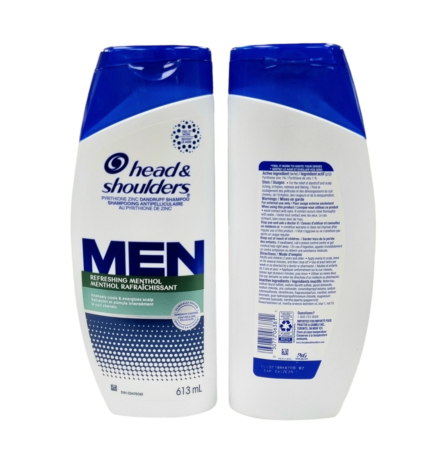 Head & Shoulders Shampoo Refreshing Menthol 613ml