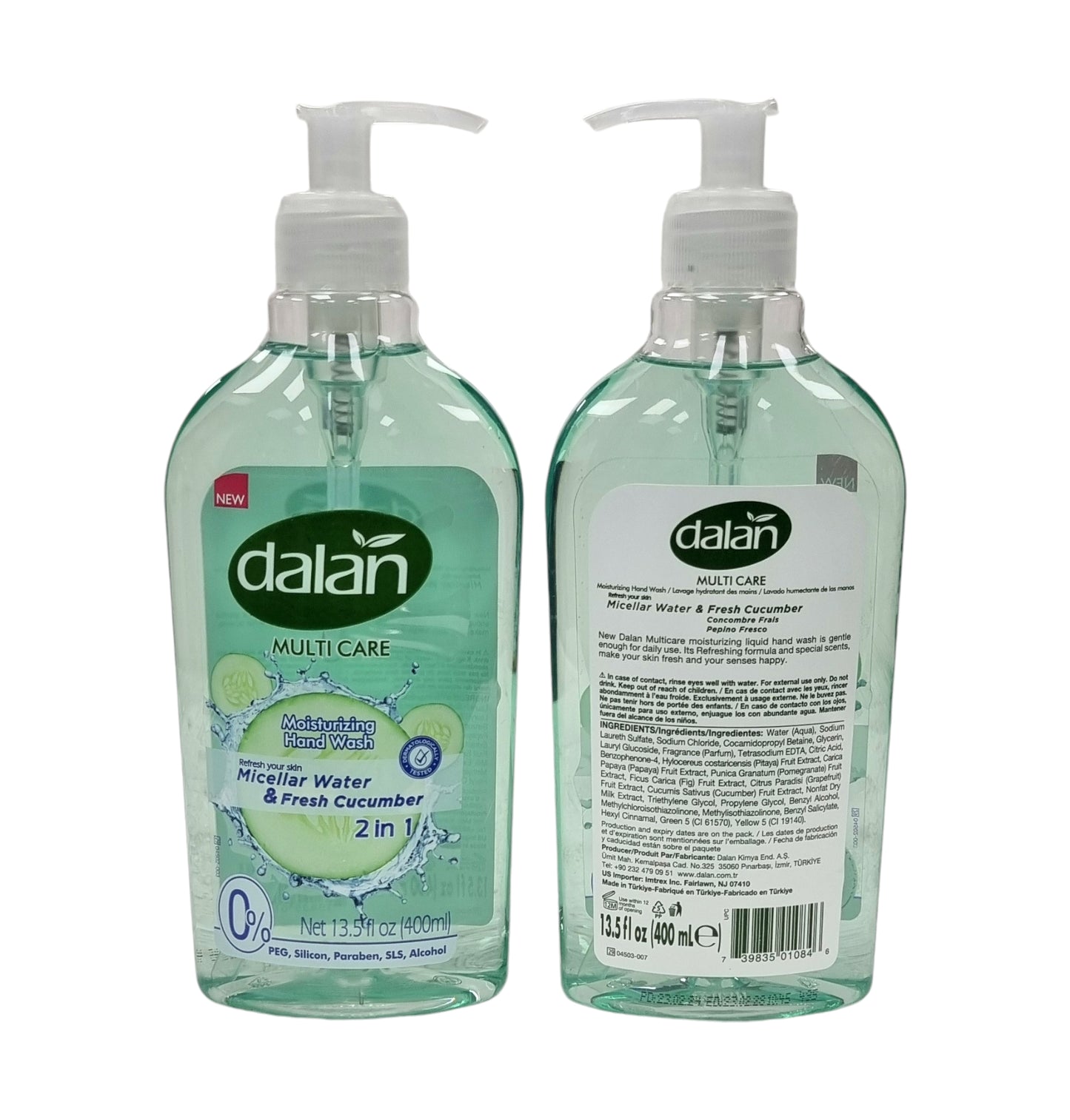 Dalan Hand Wash Fresh Cucumber 13.5 fl oz(400ml)