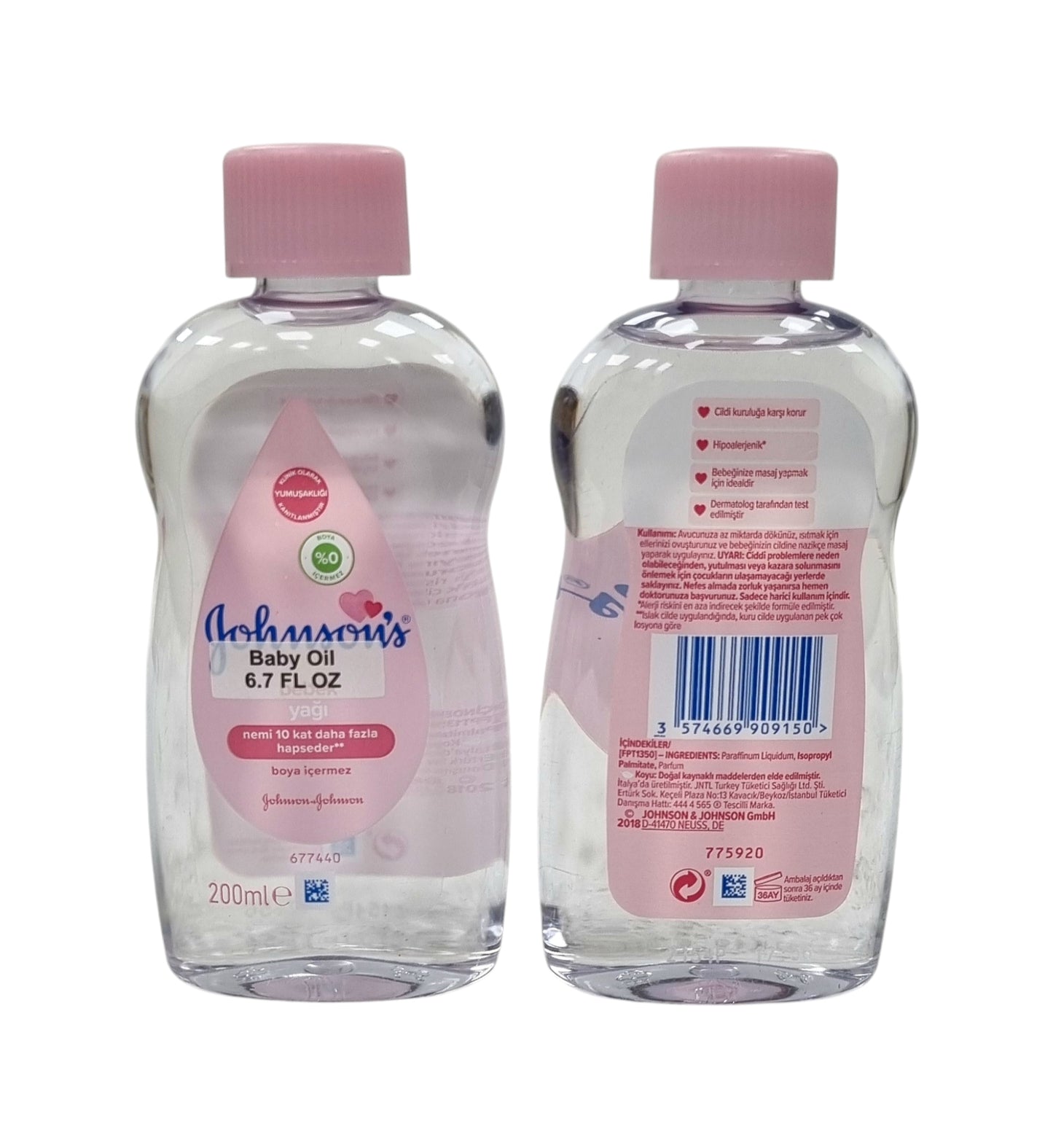 Johnsons Baby Oil 200ml
