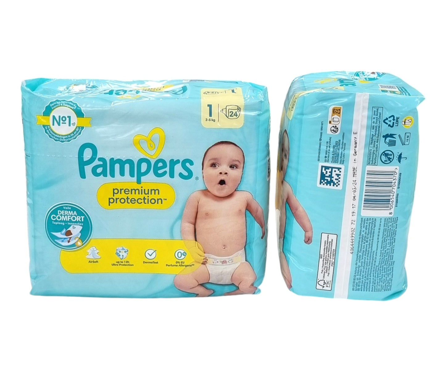 Pampers Premium Protection Size 1-24CT