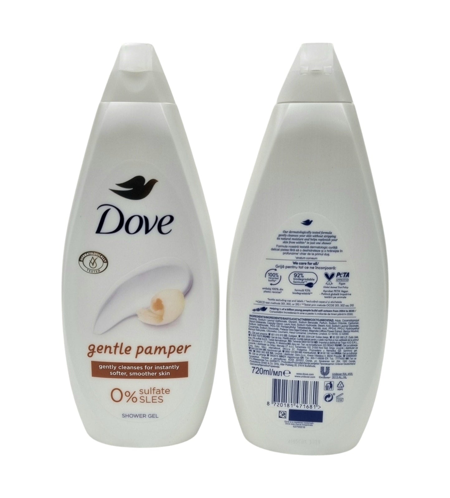 Dove Shower Gel Gentle Pamper 720ml