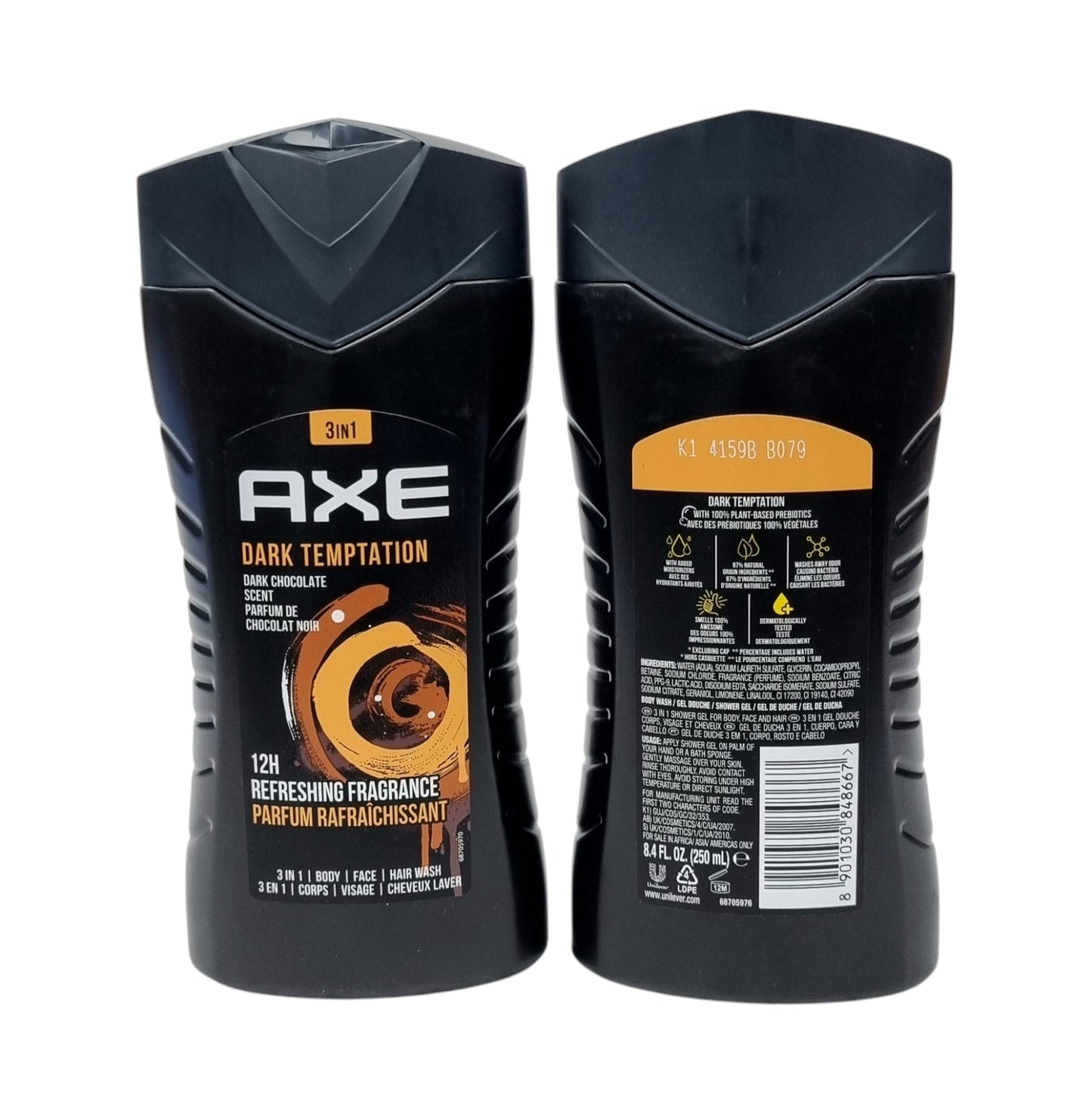 AXE Shower Gel Dark Temptation 3 in 1 250ml