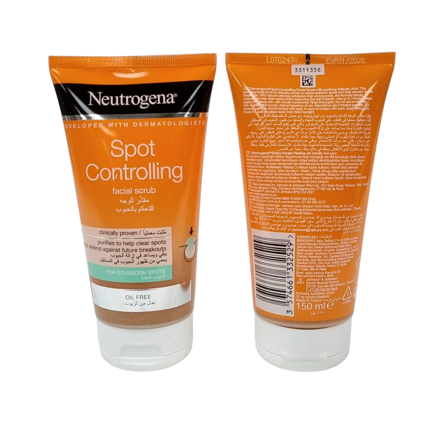 Neutrogena Spot Controlling Facial Scrub 150ml