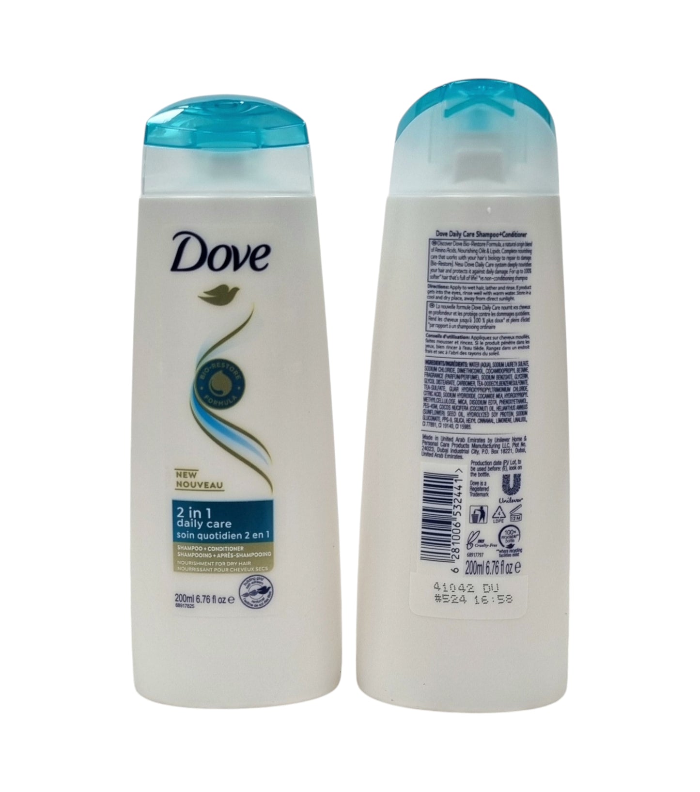 Dove Shampoo Daily Care 2 IN 1 200ml