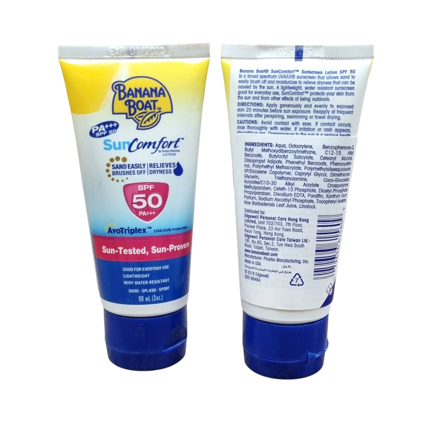 Banana Boat Sun Comfort Sunscreen Lotion SPF 50 90ml (3oz)