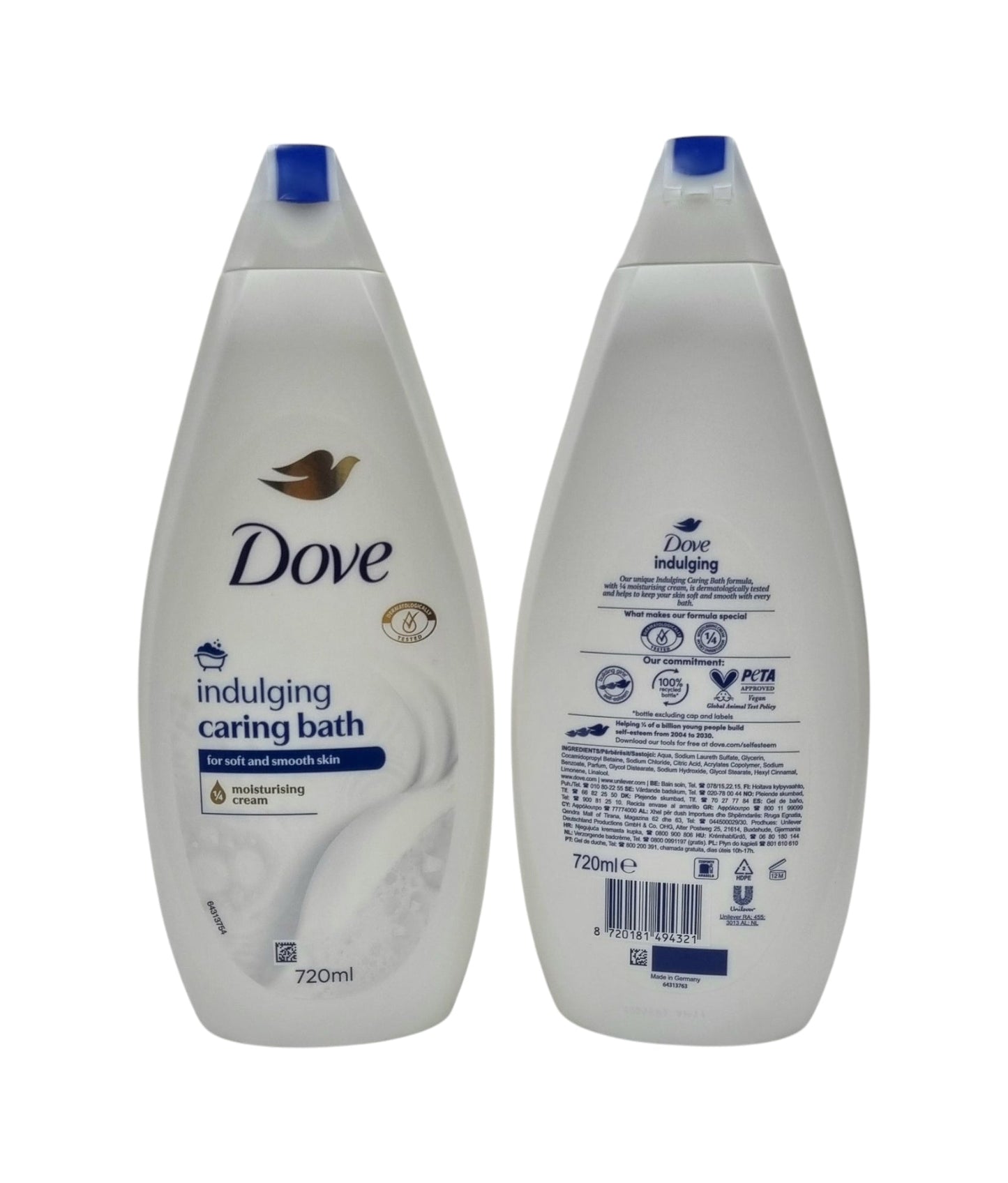 Dove Body Wash Indulging Caring Bath 720ml