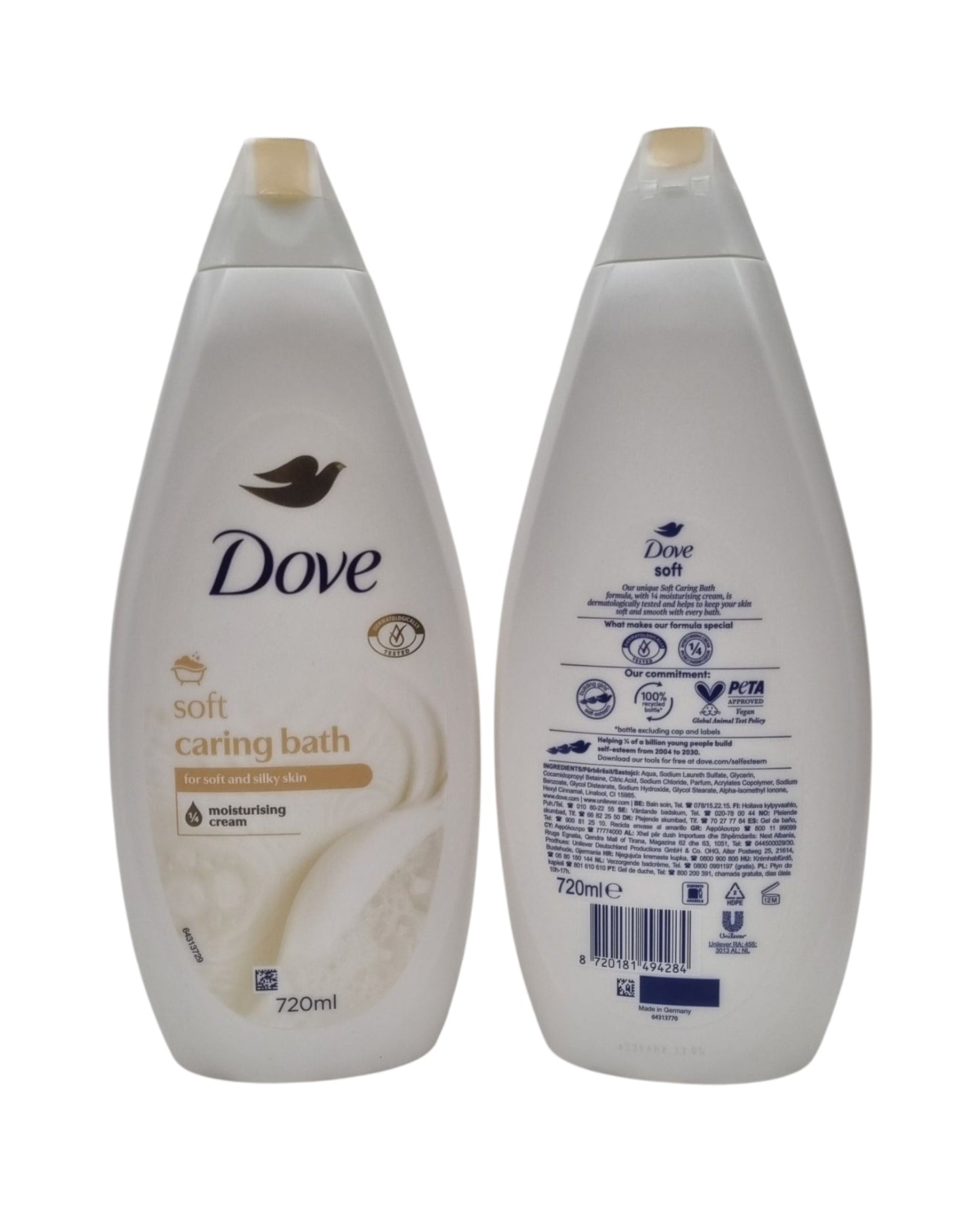 Dove Body Wash Soft Caring Bath 720ml