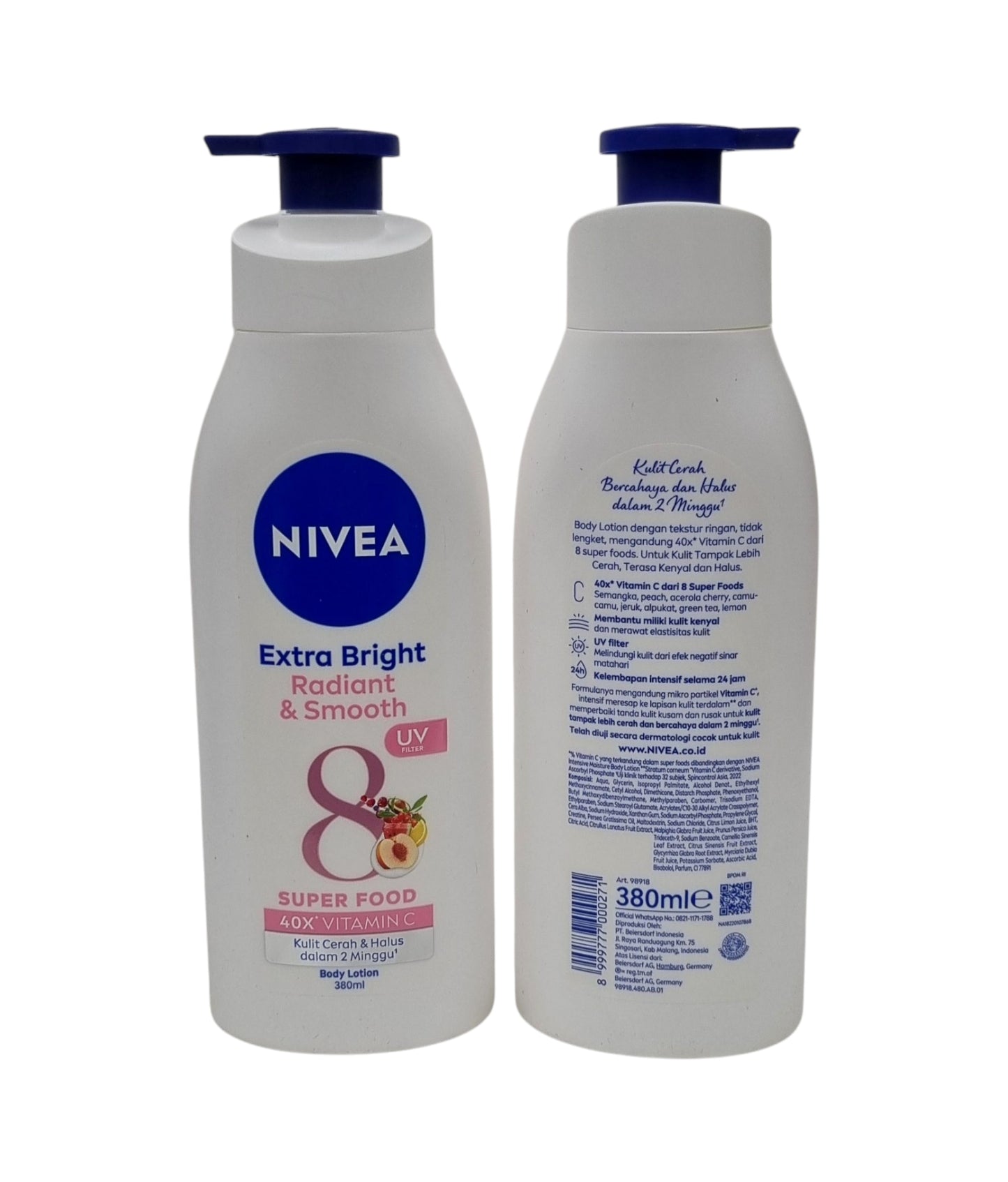 Nivea Body Lotion Extra Bright Radiant & Smooth 380ml