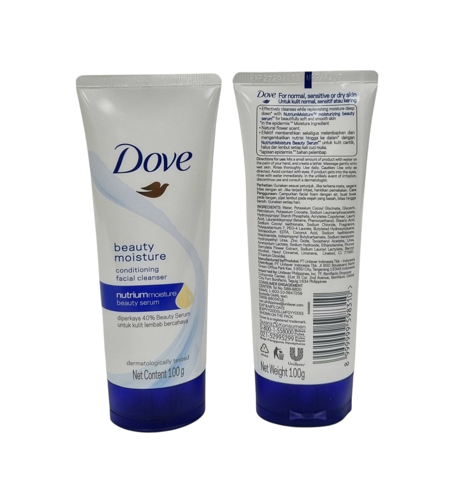 Dove Beauty Moisture Conditioning Facial Cleanser 100g