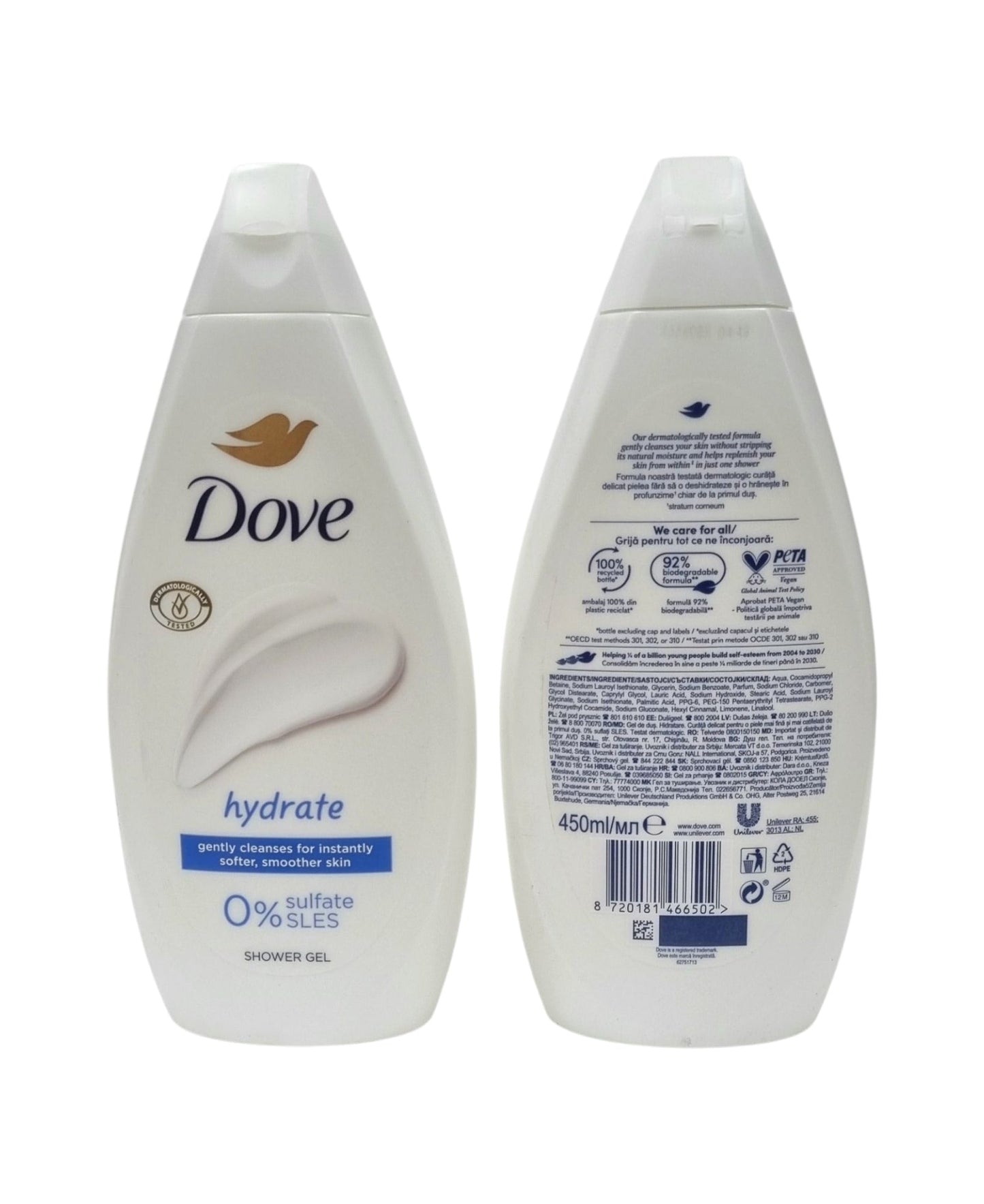 Dove Shower Gel Hydrate 450ml