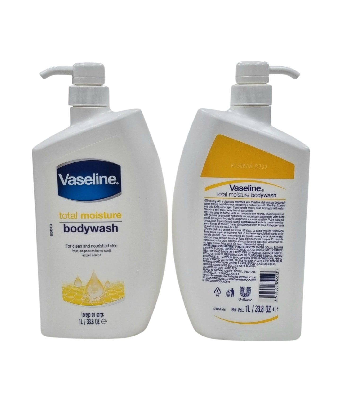Vaseline Total Moisture Bodywash 1L