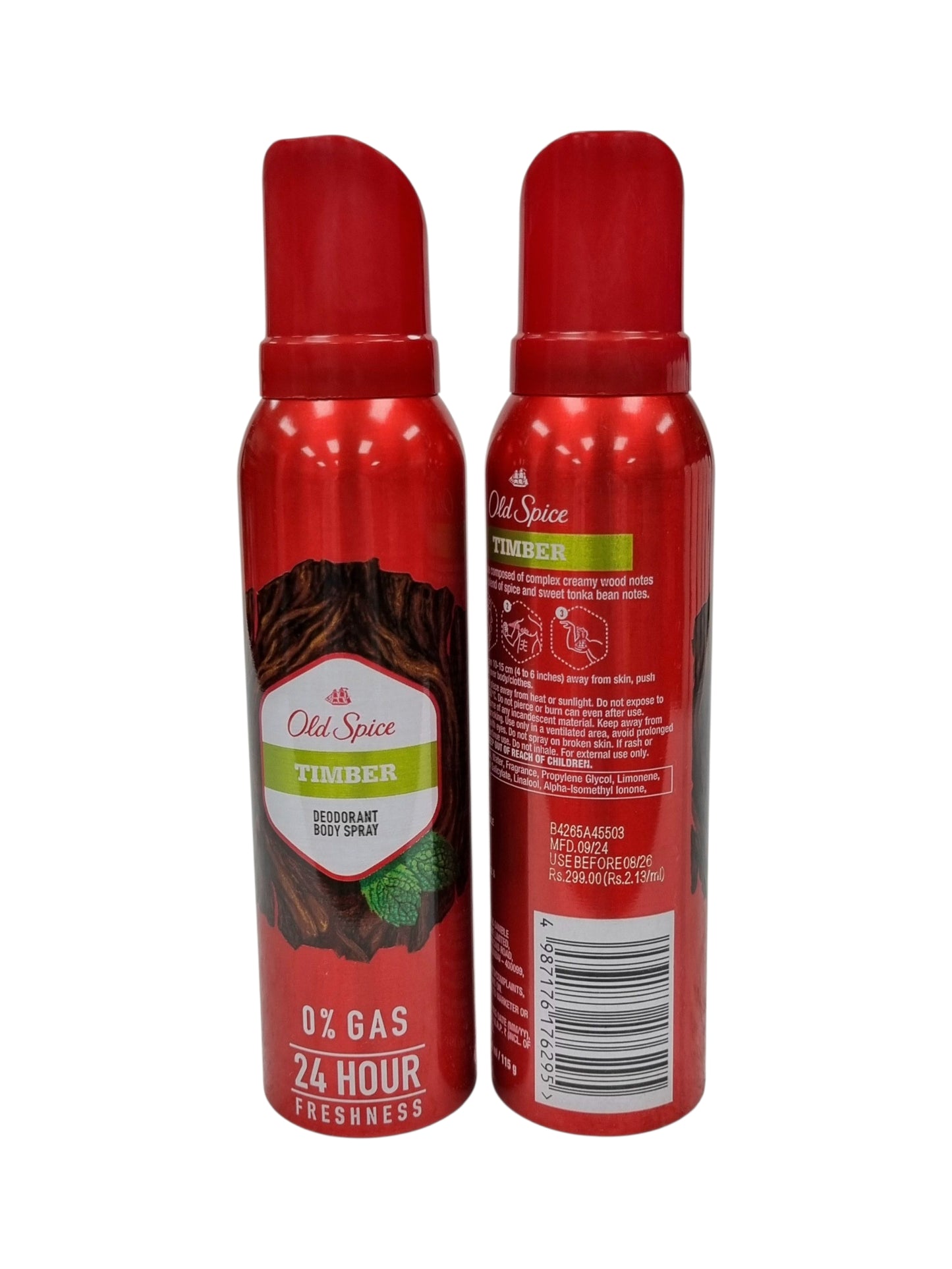 Old Spice Body Spray Timber 140ml