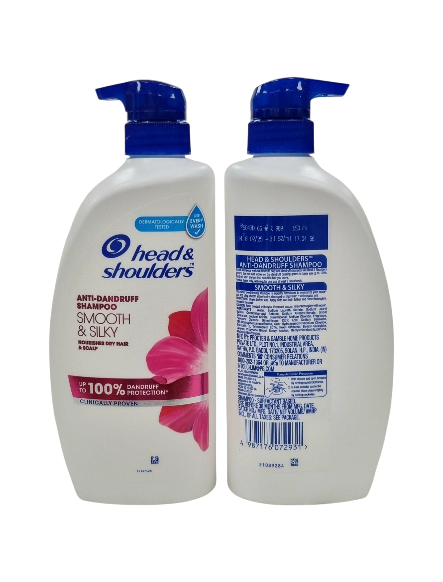 Head and Shoulders Shampoo Smooth Silky 650ml