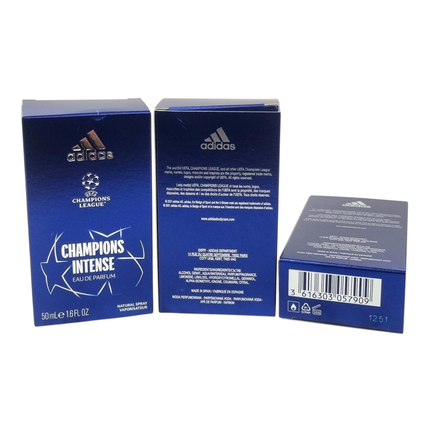 Adidas UEFA League Champions Intense Eau De Parfum 50ml