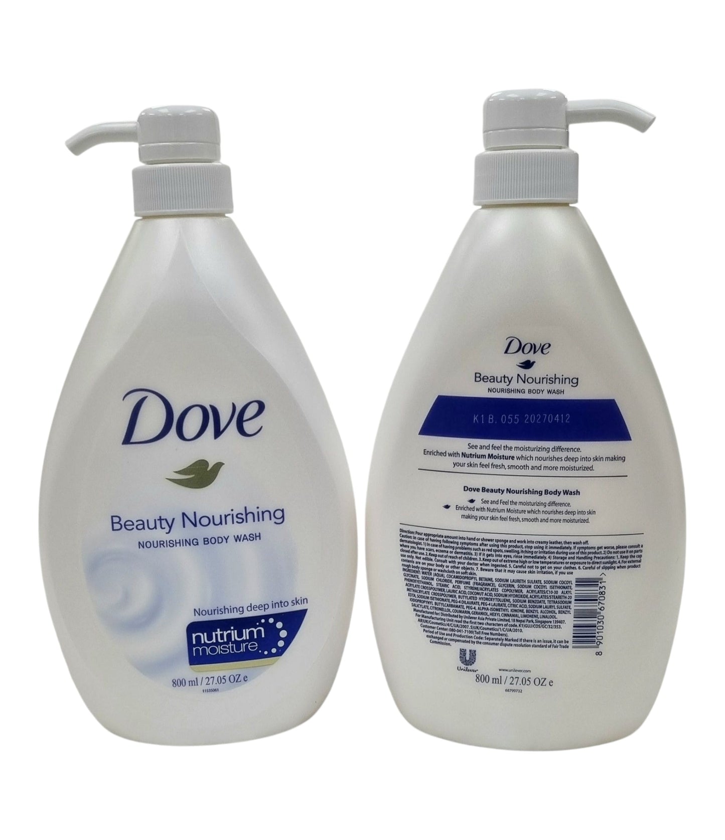 Dove Body Wash Beauty Nourishing 800ml