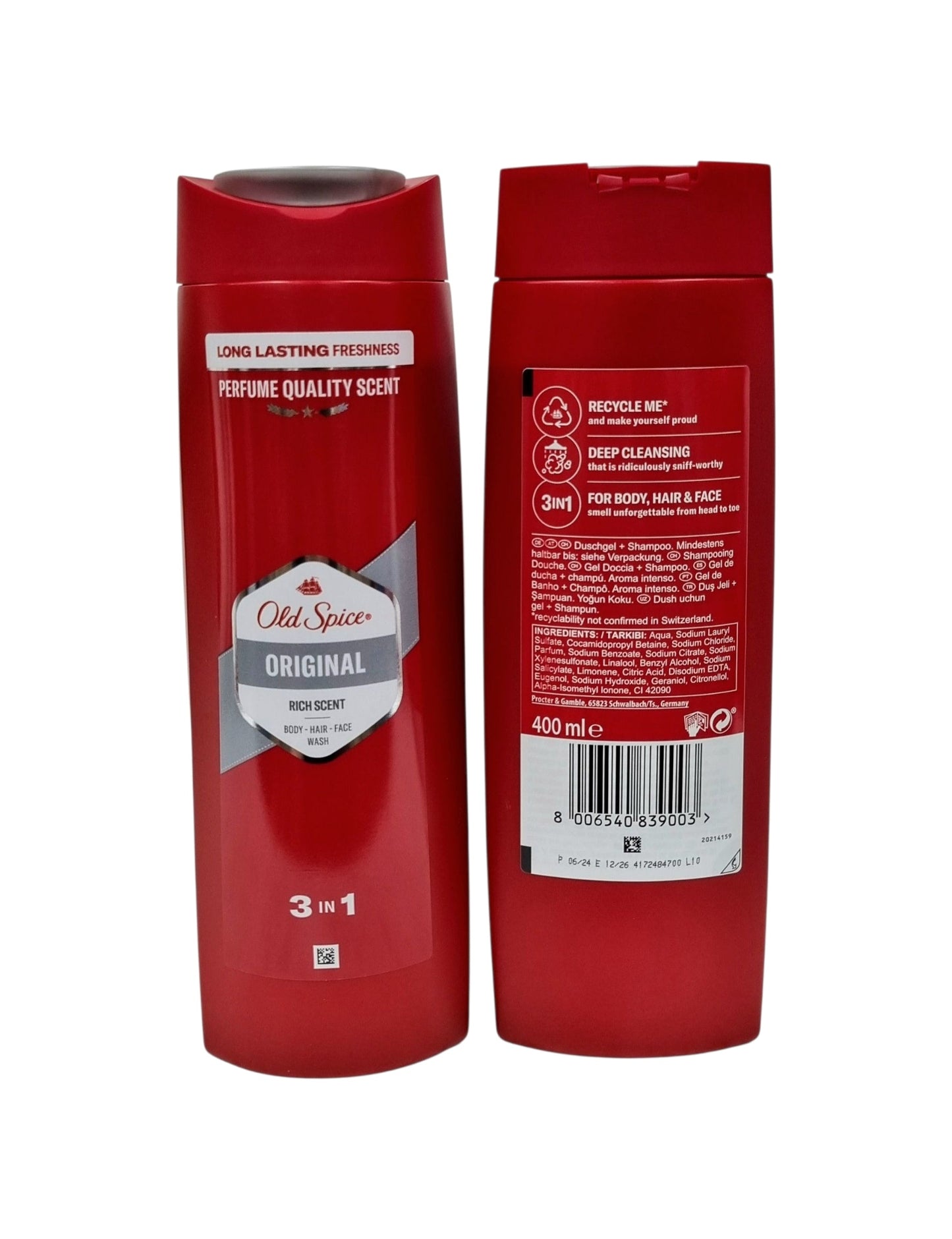 Old Spice Original 3 in 1 Shower Gel 400ml.