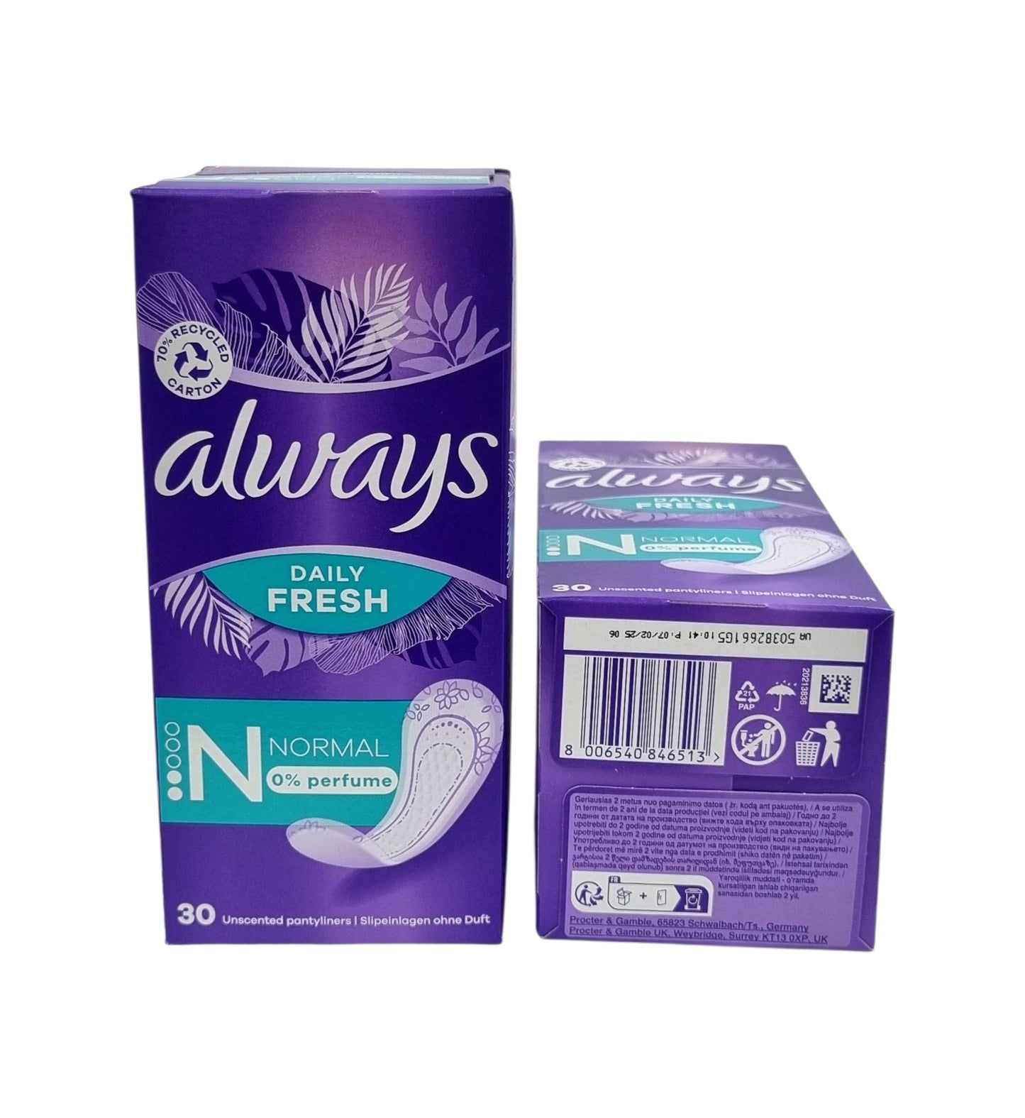 Always Pads Daily Fresh Size N 30ct