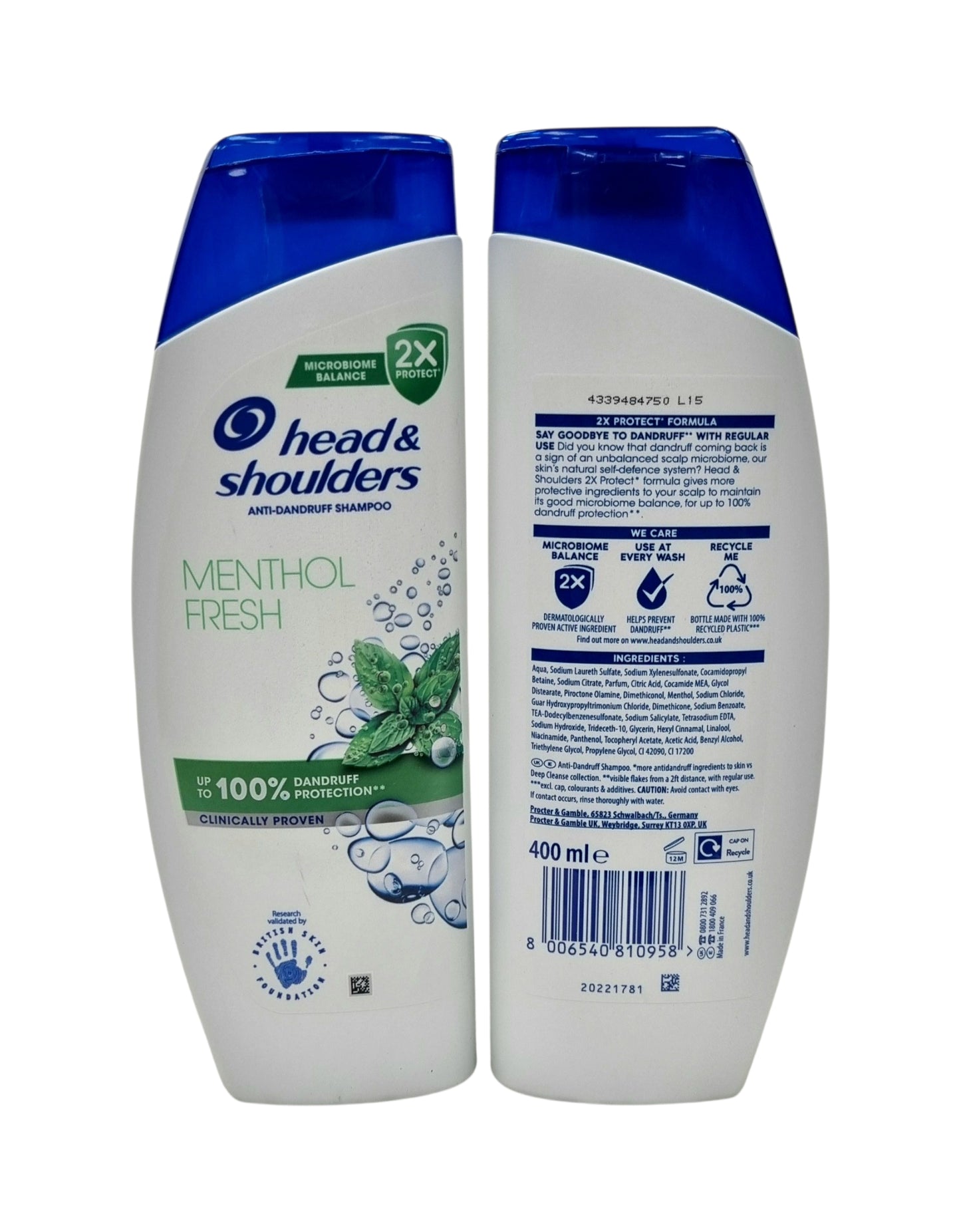 Head & Shoulders Menthol Fresh Shampoo 400ml