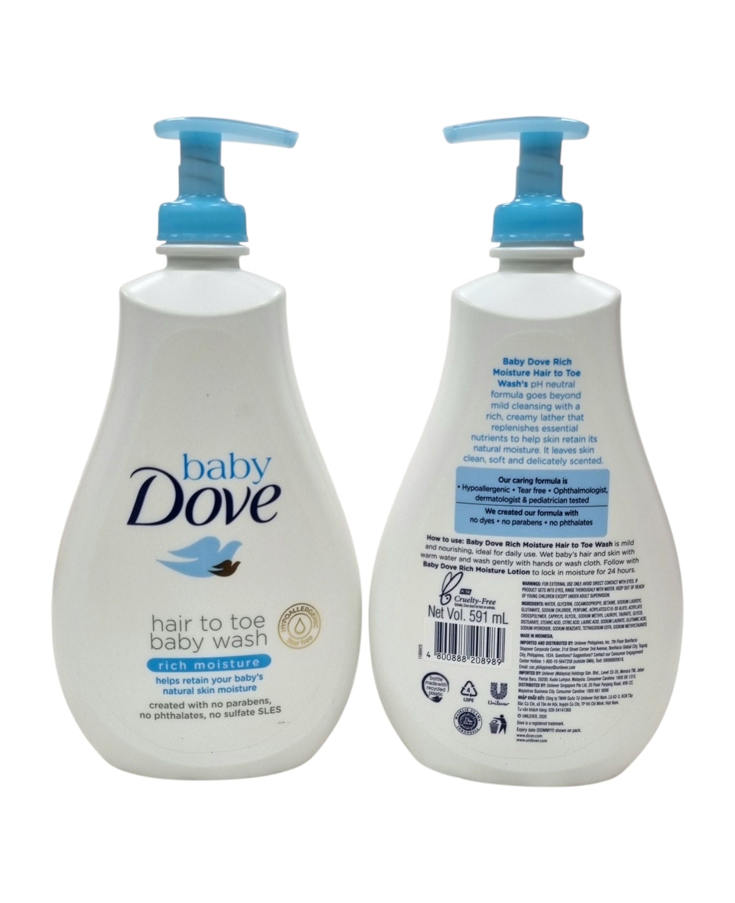 Dove Baby Hair to Toe Baby Wash - Rich Moisture 591ml