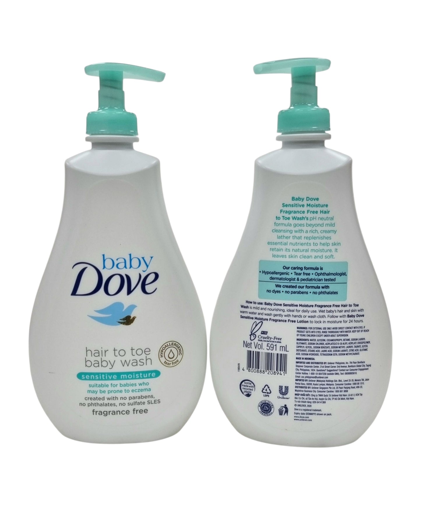 Dove Baby Hair to Toe Baby Wash - Sensitive Moisture 591ml