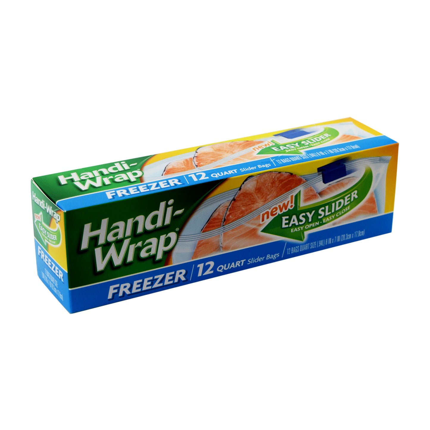 Handi Wrap Freezer 16 Quart Zipper Bags. 7" x 8"