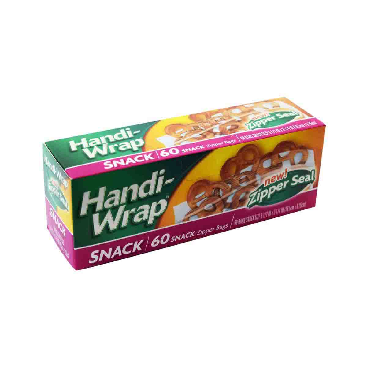 Handi Wrap Snack Zipper Bag 60ct. 6 1/2" x 3 1/4"