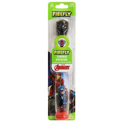 Firefly Toothbrush Black Panther Powered W/Antibacterial Cap